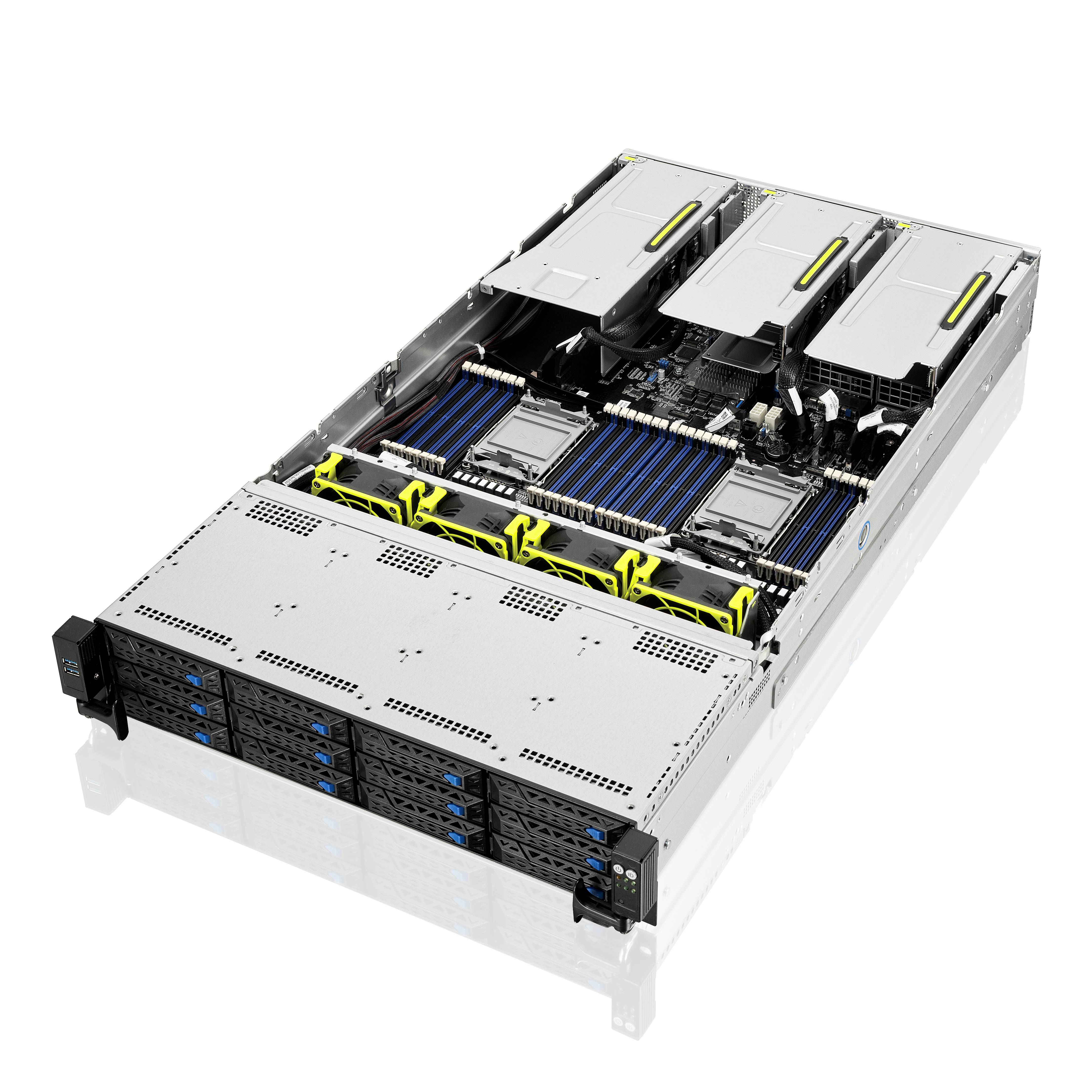 Rca Informatique - Image du produit : RS720-E10-RS12E/10G/4NVME (1600W) RACKSERVER 2U / 2 CPU