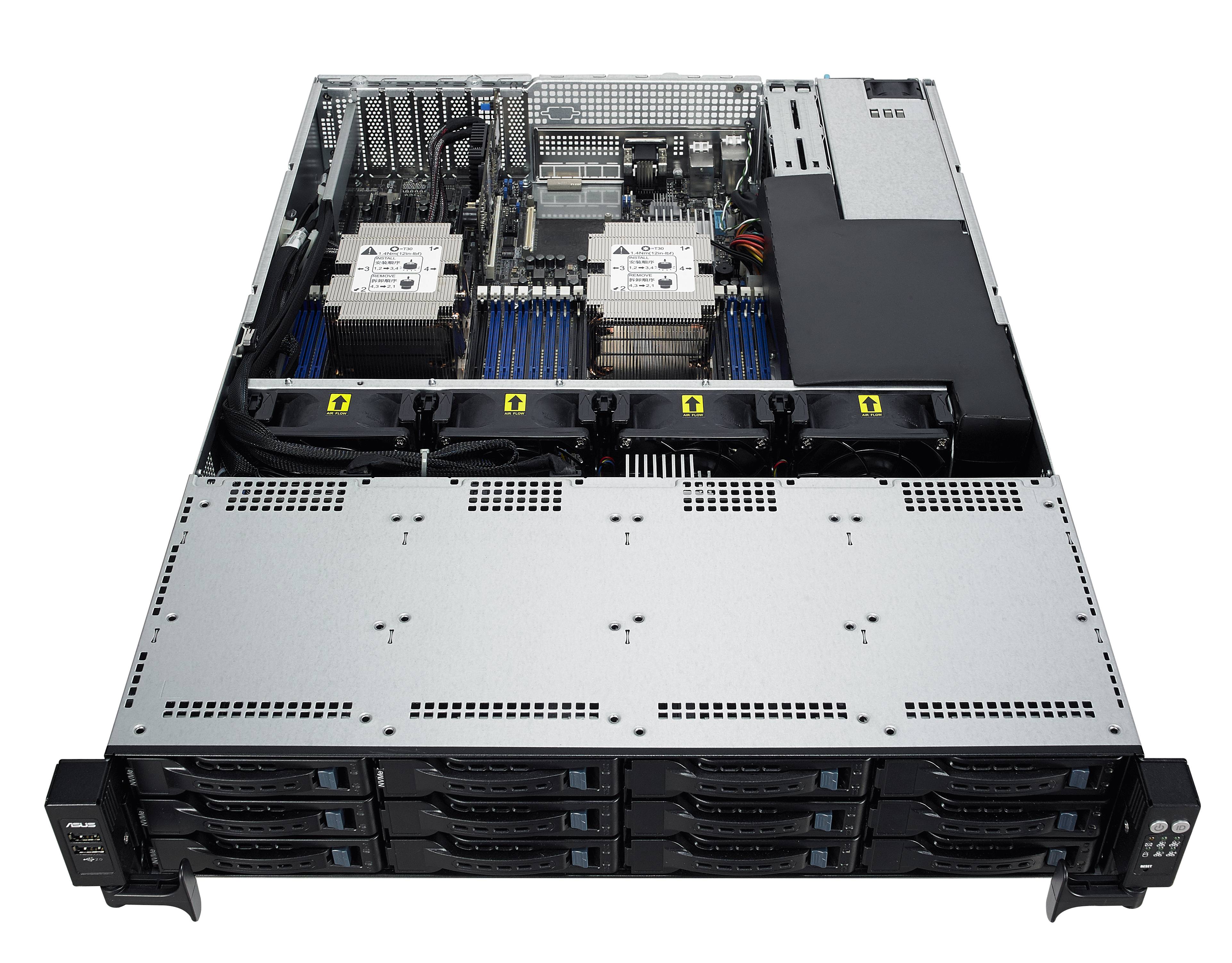 Rca Informatique - image du produit : RS520-E9-RS12U V2/8NVME RACKSERVER 2U / 2 CPU