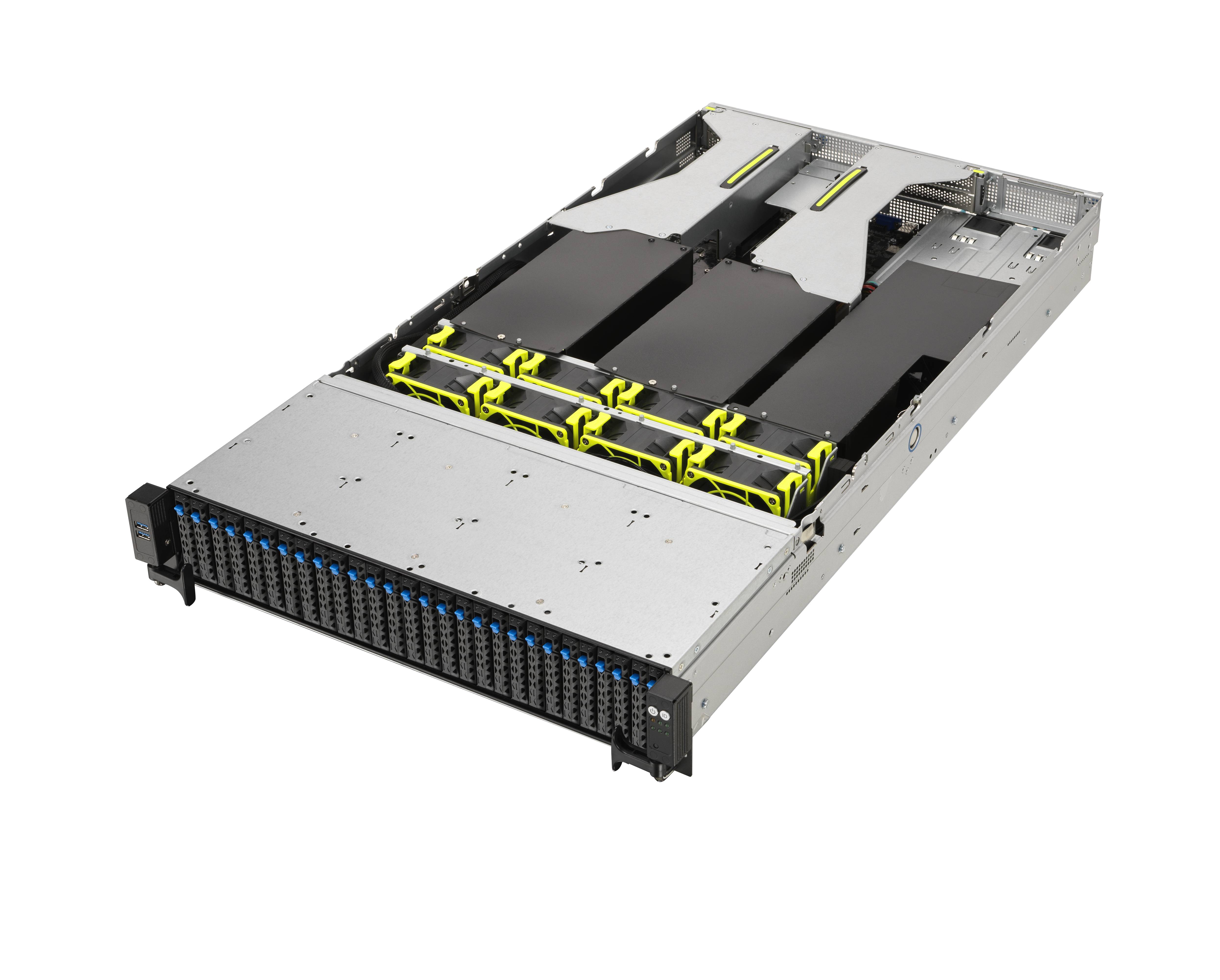 Rca Informatique - image du produit : RS520A-E11-RS24U/24MVME(800W) RACK AMD EPYC SINGLE SOCKET / 2U