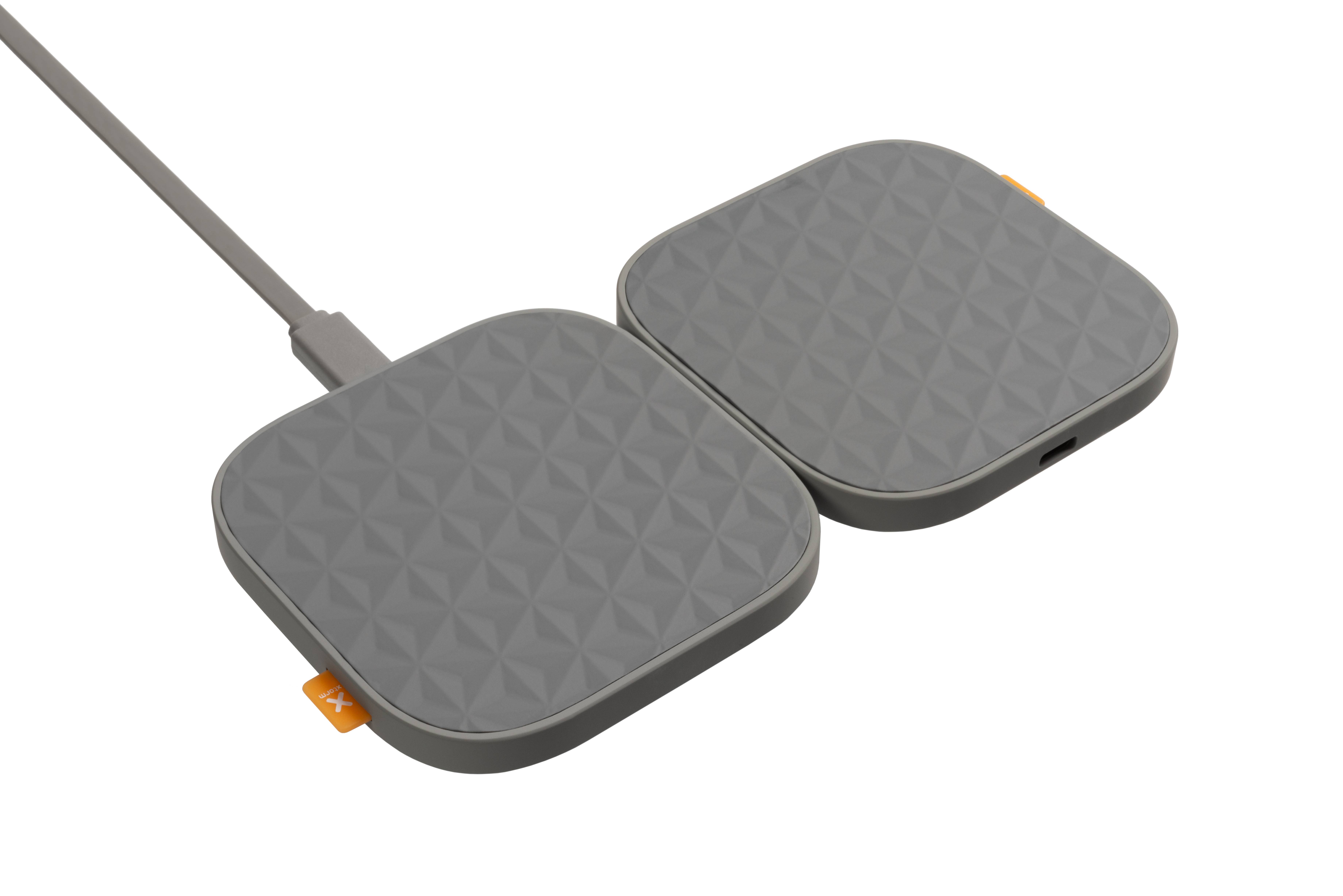 Rca Informatique - image du produit : WIRELESS CHARGER DUO 15W XTORM - GREY