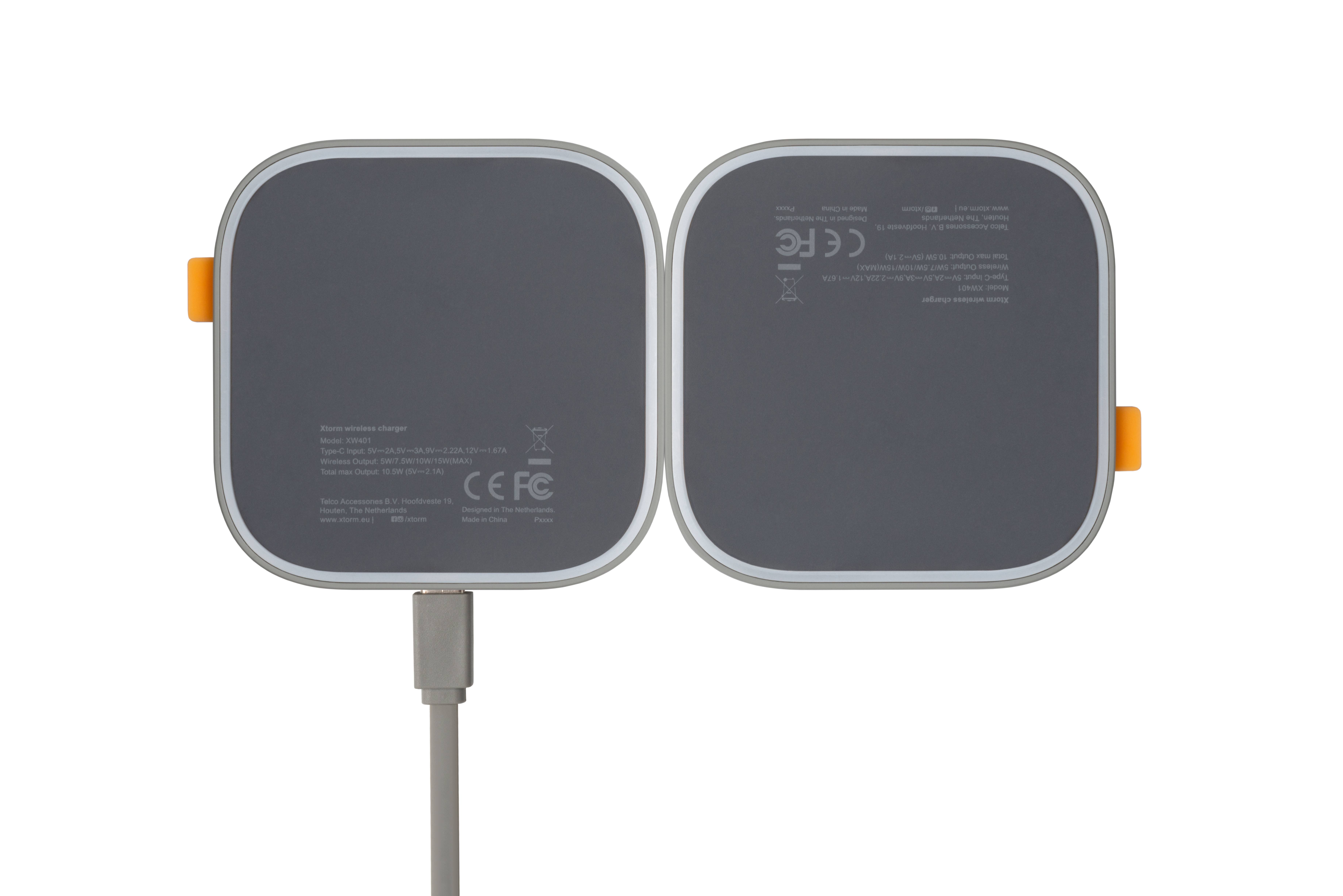 Rca Informatique - Image du produit : WIRELESS CHARGER DUO 15W XTORM - GREY