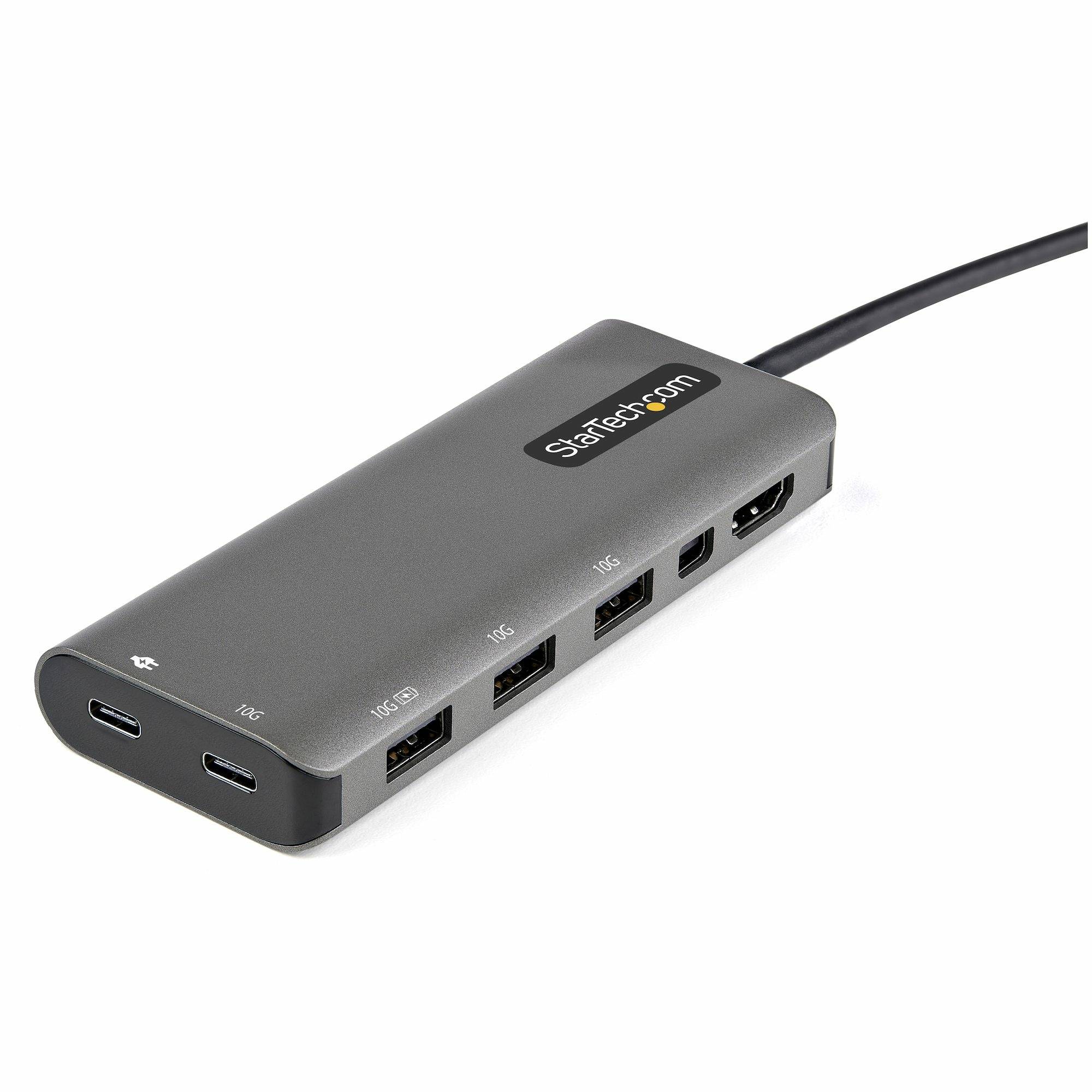 Rca Informatique - image du produit : USB C MULTIPORT ADAPTER 4K 60HZ HDMI OR MDP - 100 PD PASSTHROUGH