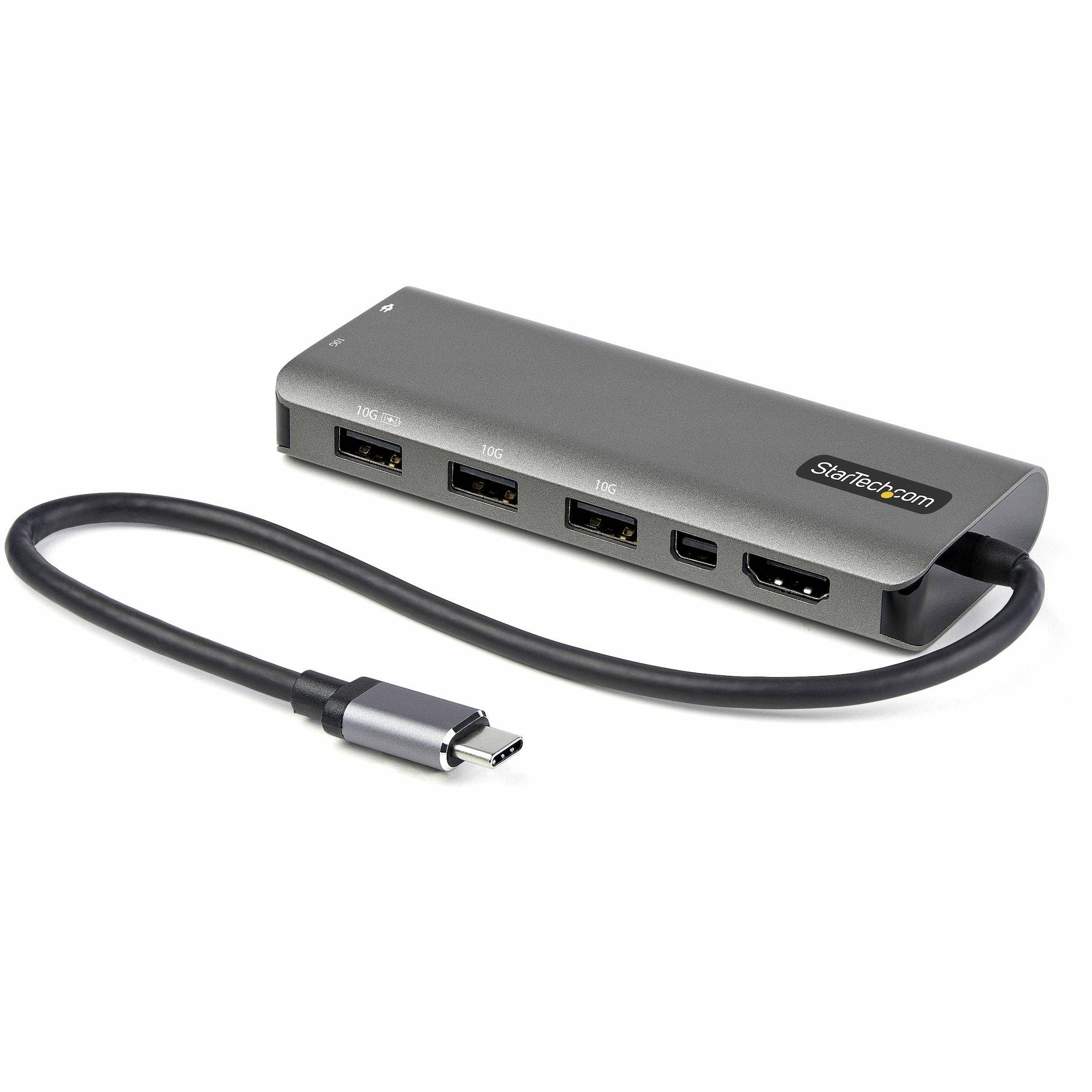 Rca Informatique - Image du produit : USB C MULTIPORT ADAPTER 4K 60HZ HDMI OR MDP - 100 PD PASSTHROUGH