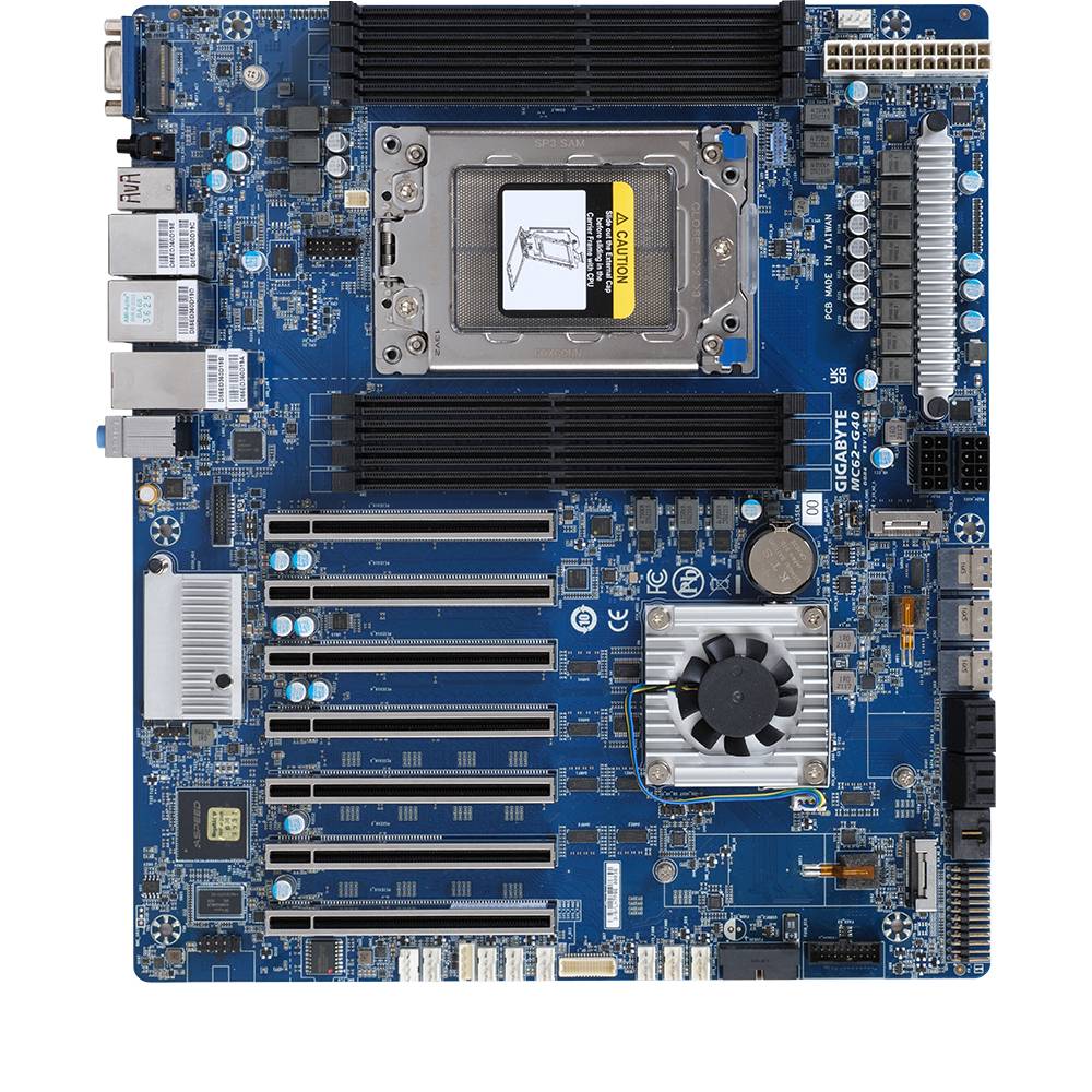 Rca Informatique - image du produit : AMD MB WRX80 TR 5000 READY 8XDIMM 2X10GBE 4XSATA3 7XPCIE3