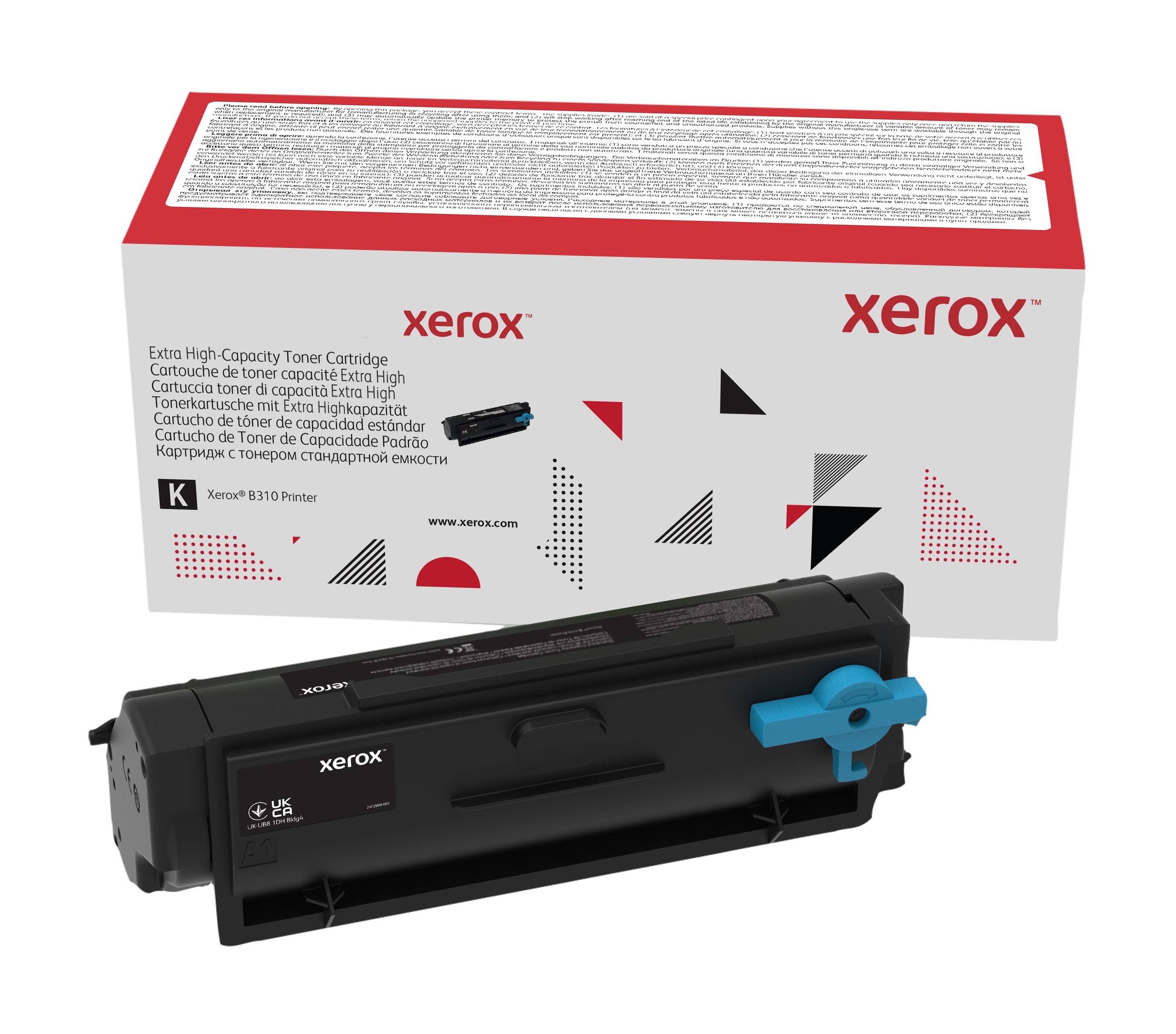 Rca Informatique - image du produit : XEROX B310 EXTRA HIGH CAPACITY BLACK TONER CARTRIDGE 20000PAGES