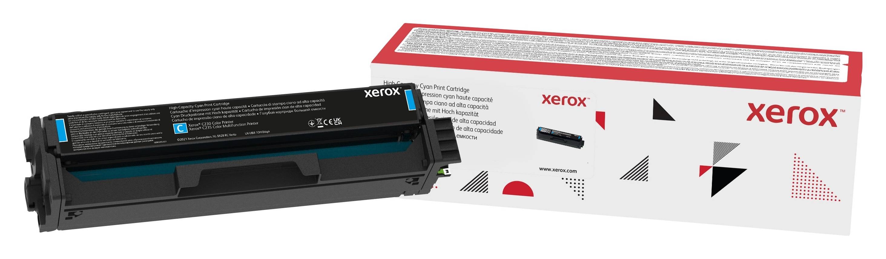 Rca Informatique - Image du produit : XEROX C230 / C235 CYAN HIGH CAP TONER CARTRIDGE (2500 PAGES)