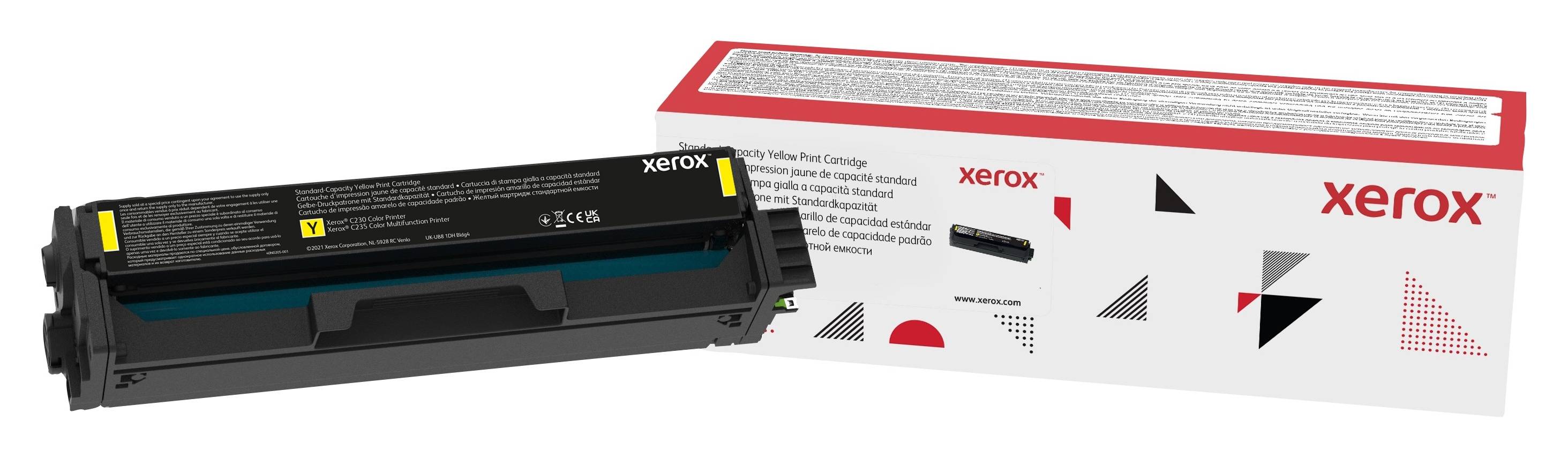 Rca Informatique - Image du produit : XEROX C230 / C235 YELLOW STD CAP TONER CARTRIDGE 1500 PAGES