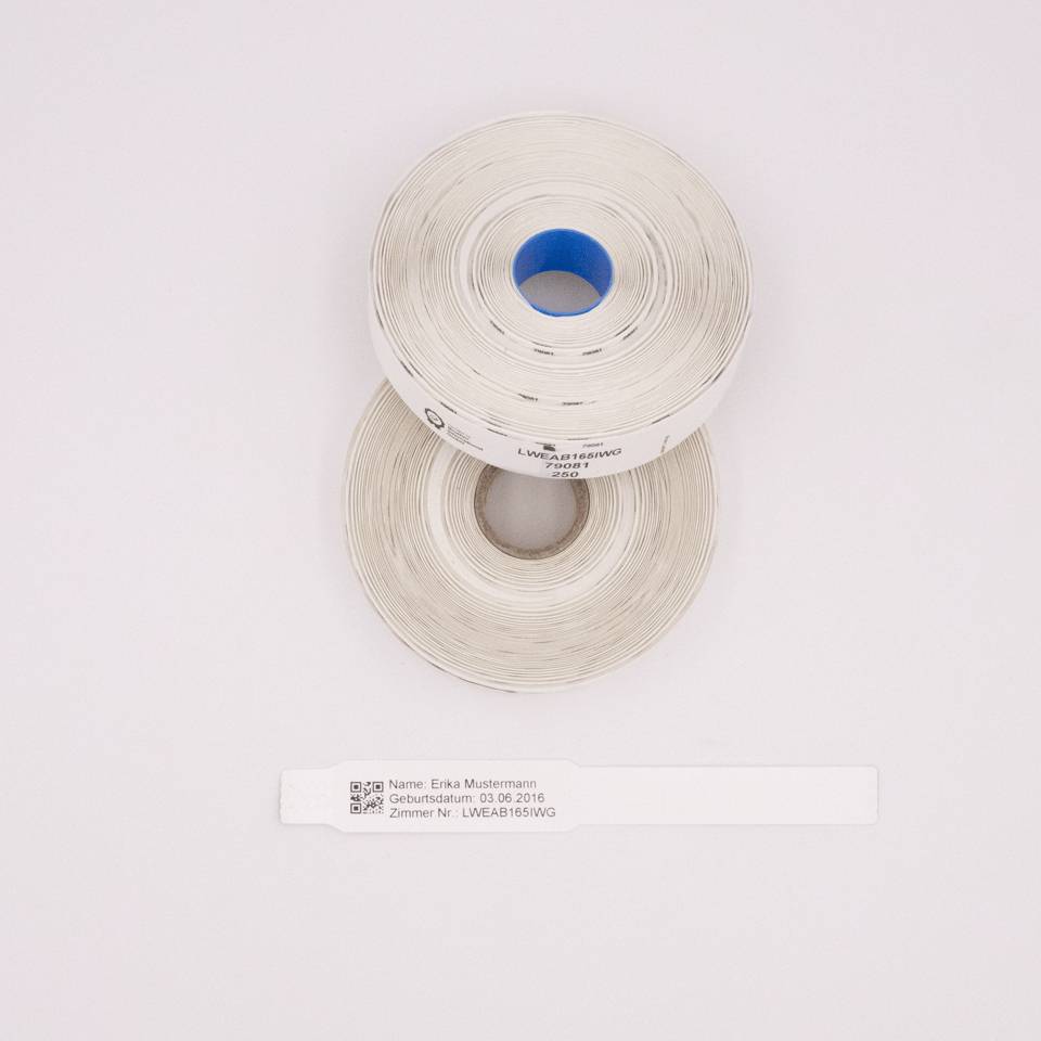 Rca Informatique - image du produit : PATIENT BRACELETS CHILDREN WHITE 250 PCS PER ROLL MOQ 4