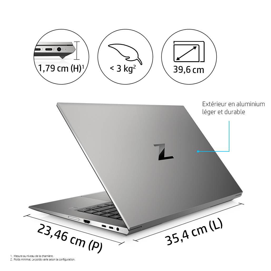 Rca Informatique - image du produit : ZB15SG8 15.6IN  I7-11800H 15 32GB 1TB SSD W10P