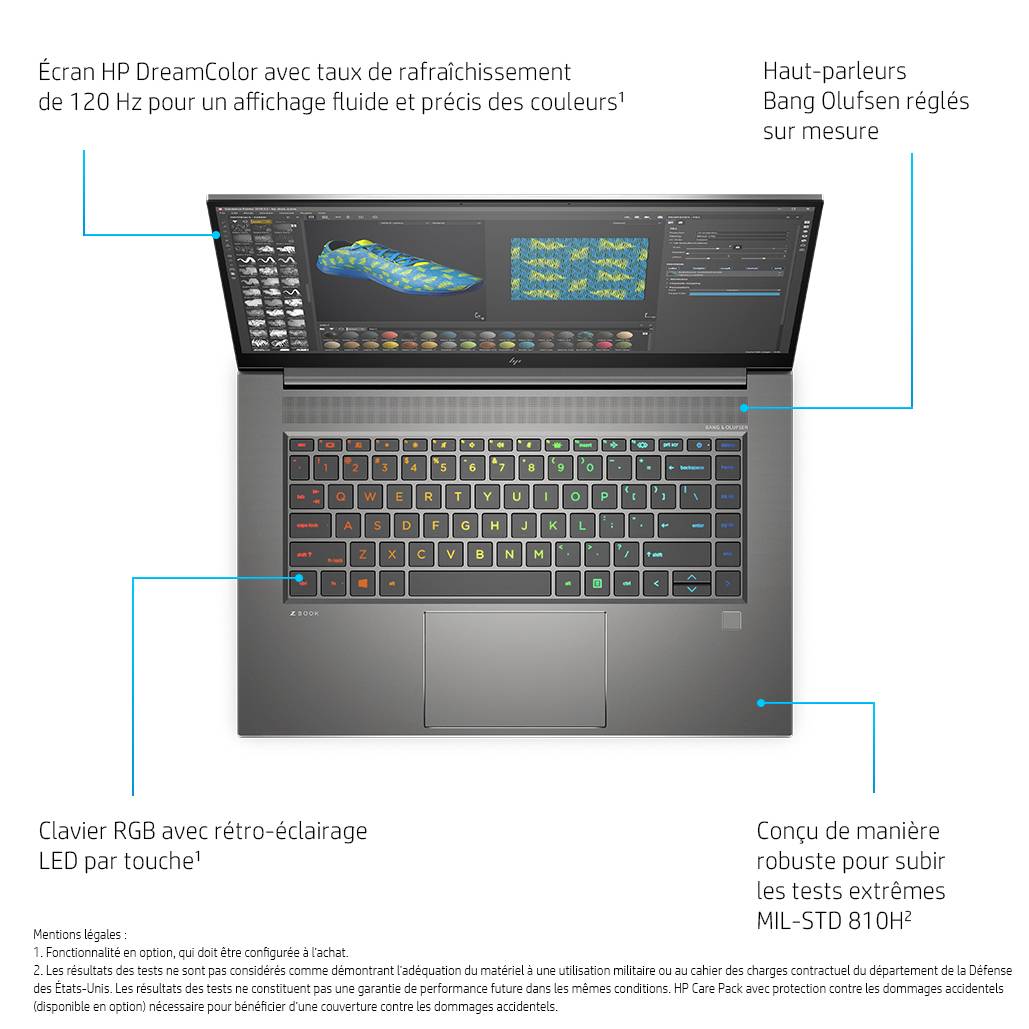 Rca Informatique - image du produit : ZBOOK 15.6IN I7-11800H 16GB 512GB NOOD W10P