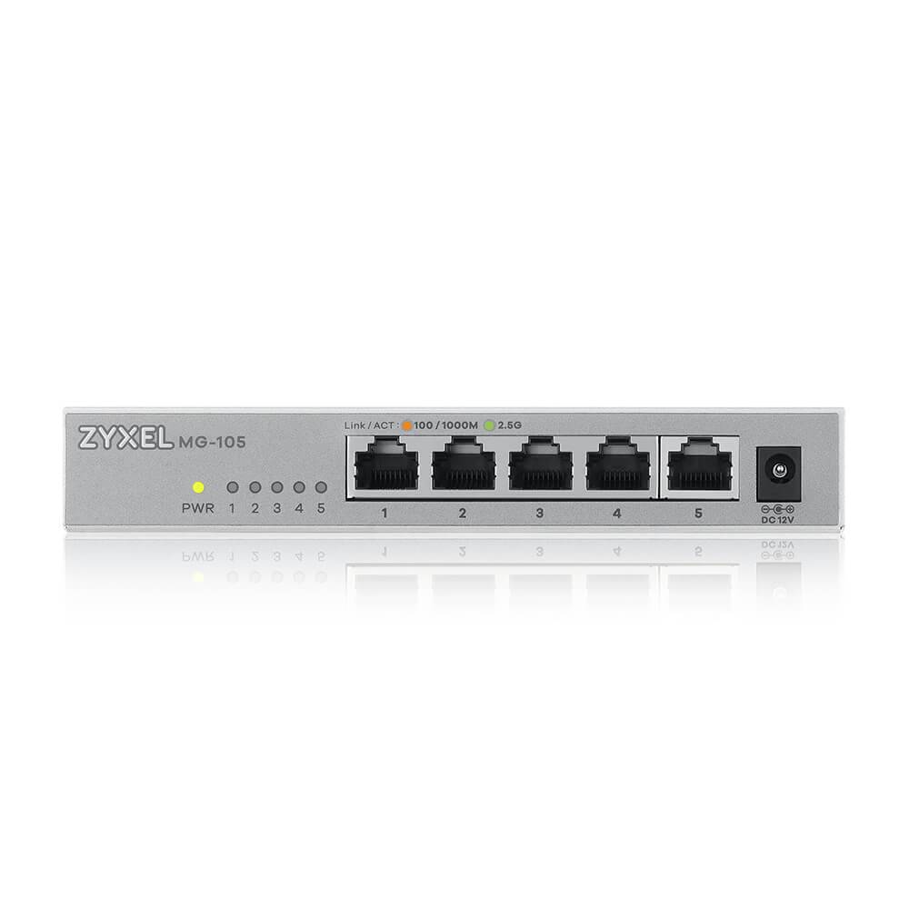 Rca Informatique - Image du produit : MG-105 5 PORTS DESKTOP 25G MULTIGIG UNMANAGD DESKTOP SWITCH