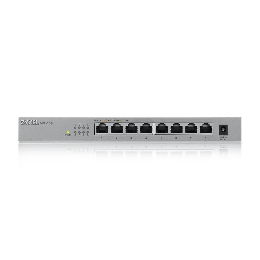 Rca Informatique - Image du produit : MG-108 8 PORTS DESKTOP 25G MULTIGIG UNMANAGD DESKTOP SWITCH