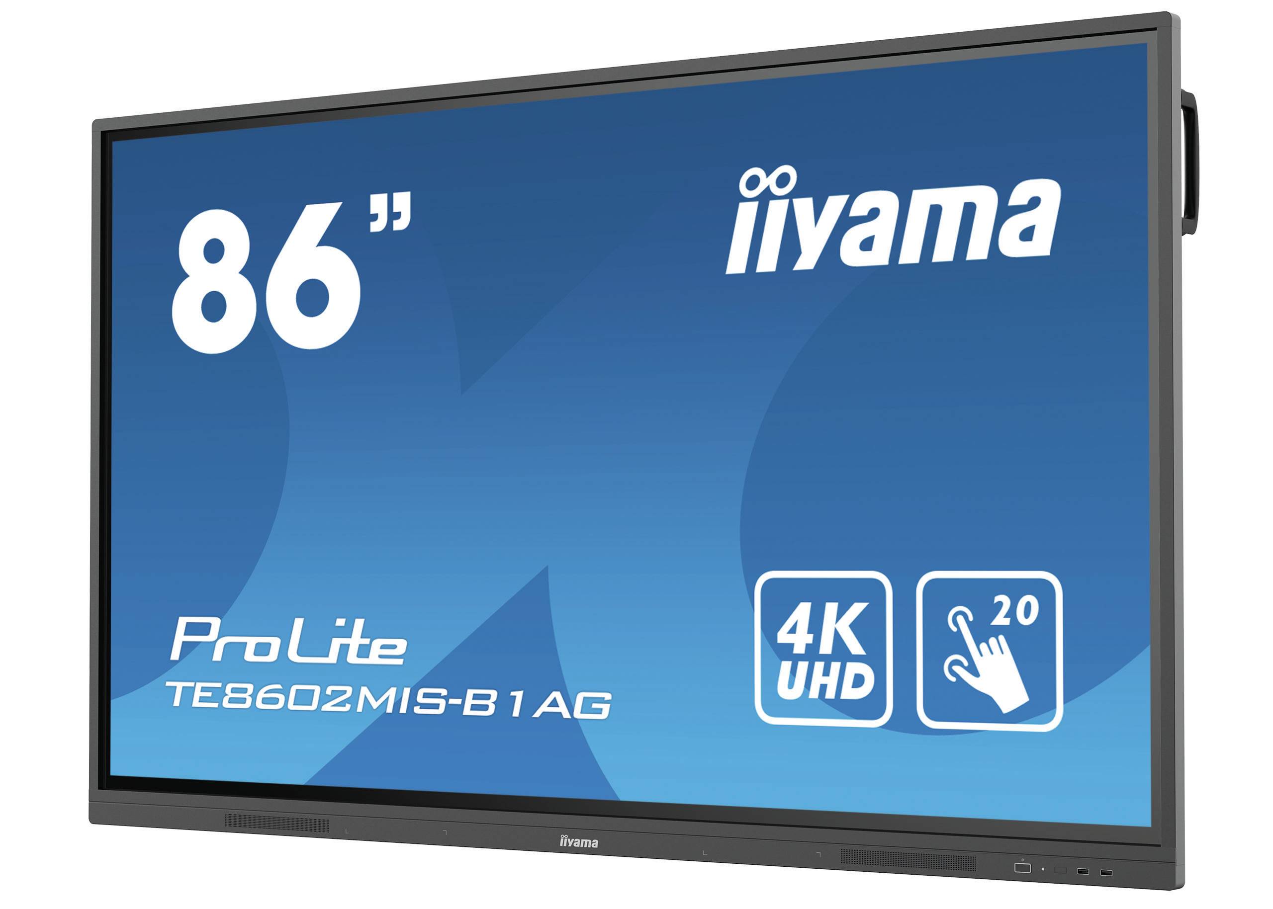 Rca Informatique - image du produit : 85IN LCD 16:9 TE8602MIS-B1AG 3840X2160 1200:1 8MS VGA/HDMI/US