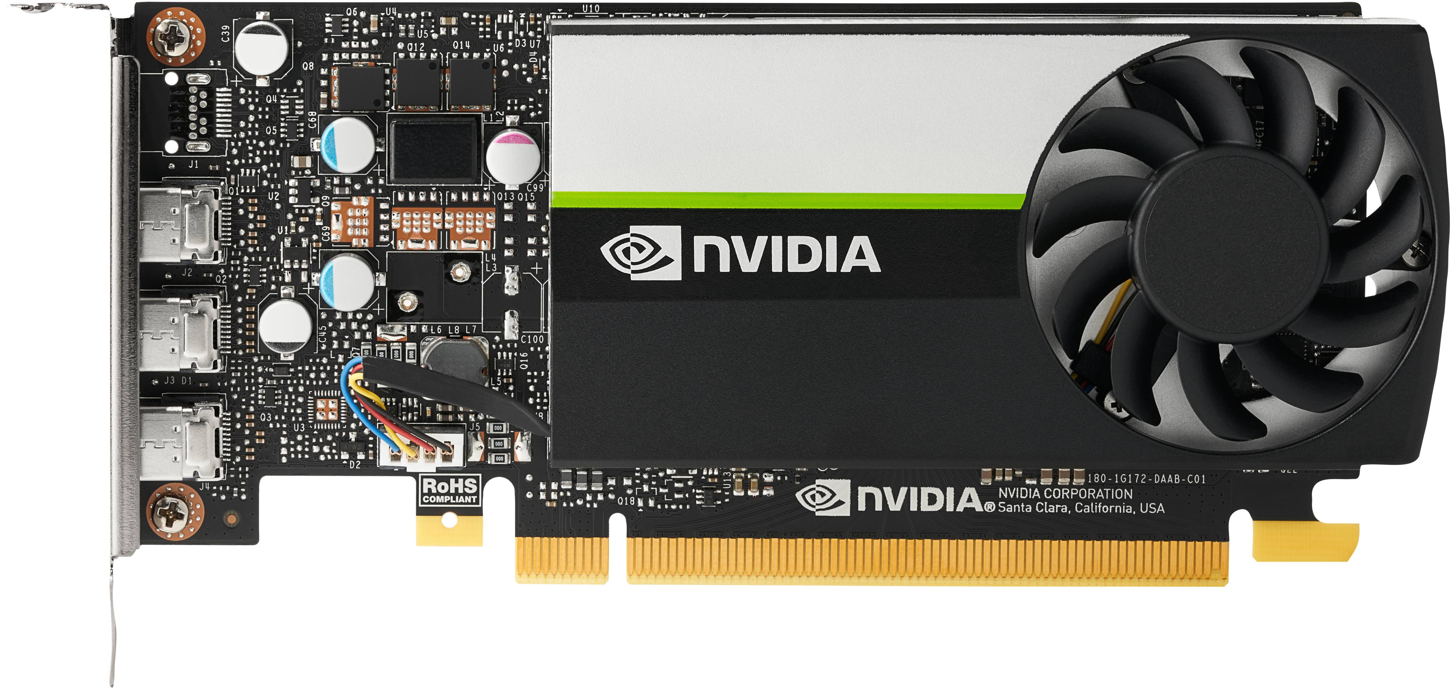 Rca Informatique - Image du produit : NVIDIA T400 2GB GDDR6 3MDP GFX