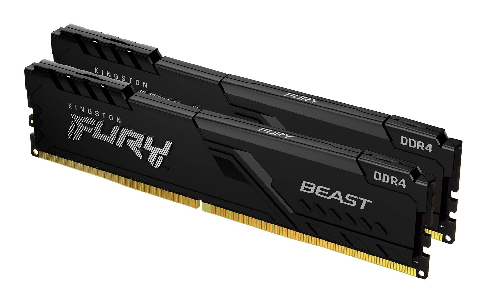 Rca Informatique - image du produit : 32GB DDR4-3200MHZ CL16 DIMM (KIT OF 2) 1GX8 FURY BEAST BLACK