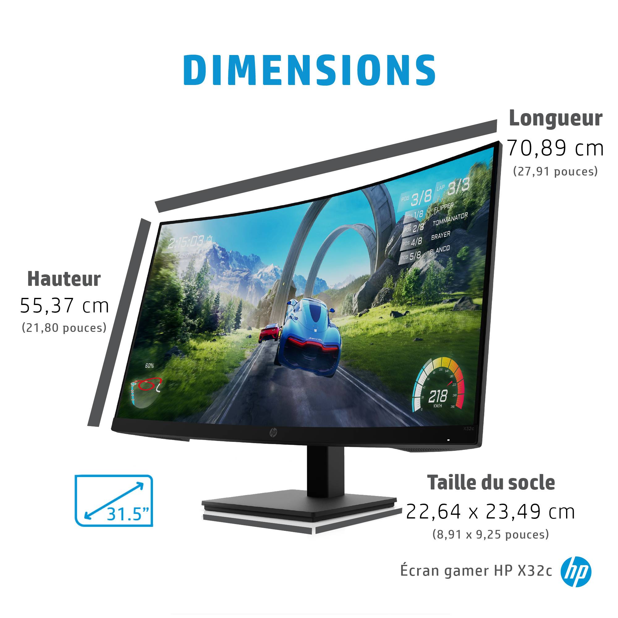 Rca Informatique - image du produit : X32C FHD 31.5IN VA 1920X1080 1MS HDMI/DP 16:9 3000:1