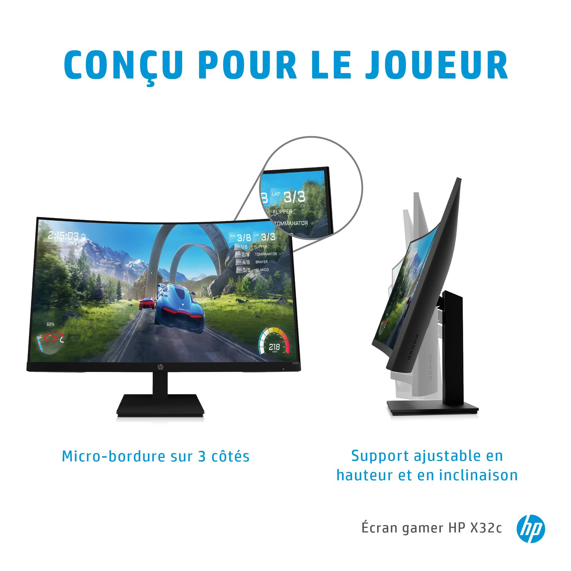 Rca Informatique - image du produit : X32C FHD 31.5IN VA 1920X1080 1MS HDMI/DP 16:9 3000:1