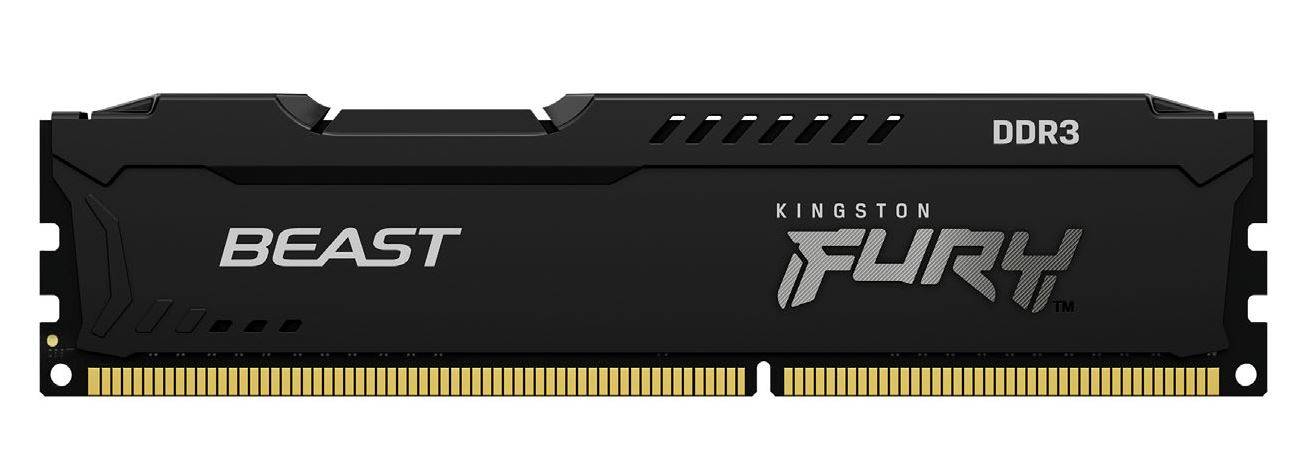 Rca Informatique - image du produit : 16GB DDR3-1600MHZ CL10 DIMM (KIT OF 2)FURYBEASTBLACK