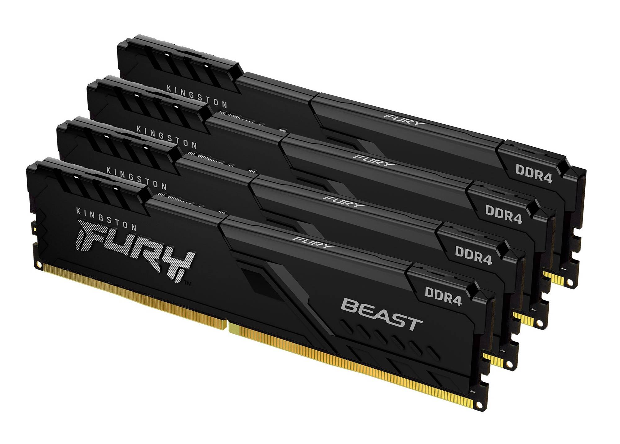 Rca Informatique - image du produit : 32GB DDR4-3600MHZ CL17 DIMM (KIT OF 4) FURY BEAST BLACK