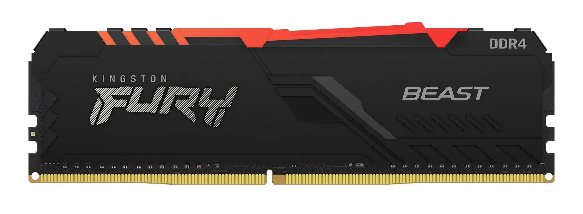 Rca Informatique - image du produit : 16GB DDR4-2666MHZ CL16 DIMM 1GX8 FURY BEAST RGB