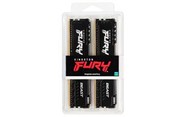 Rca Informatique - image du produit : 16GB DDR4-3200MHZ CL16 DIMM (KIT OF 2) FURY BEAST BLACK