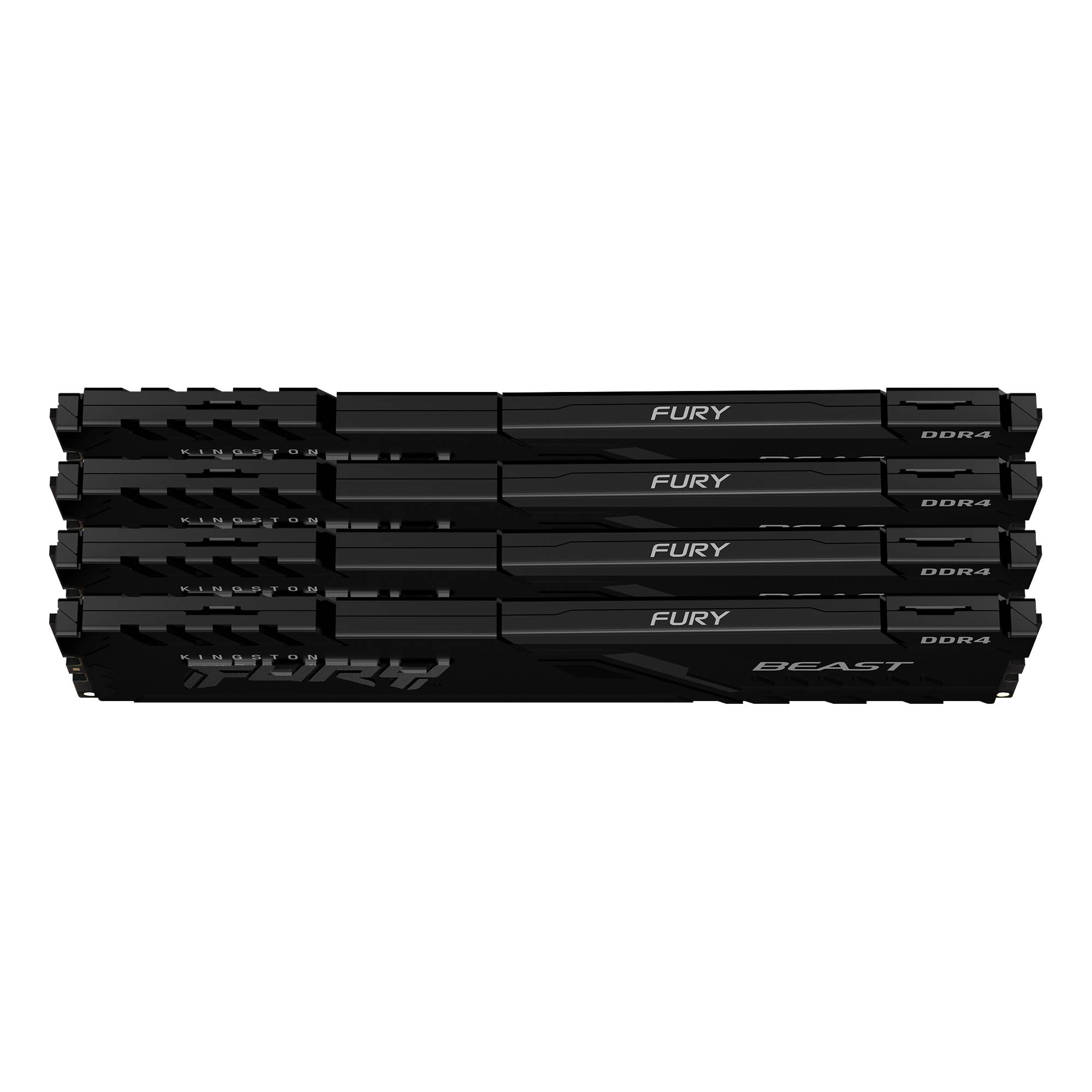 Rca Informatique - image du produit : 32GB DDR4-3200MHZ CL16 DIMM (KIT OF 4) FURY BEAST BLACK