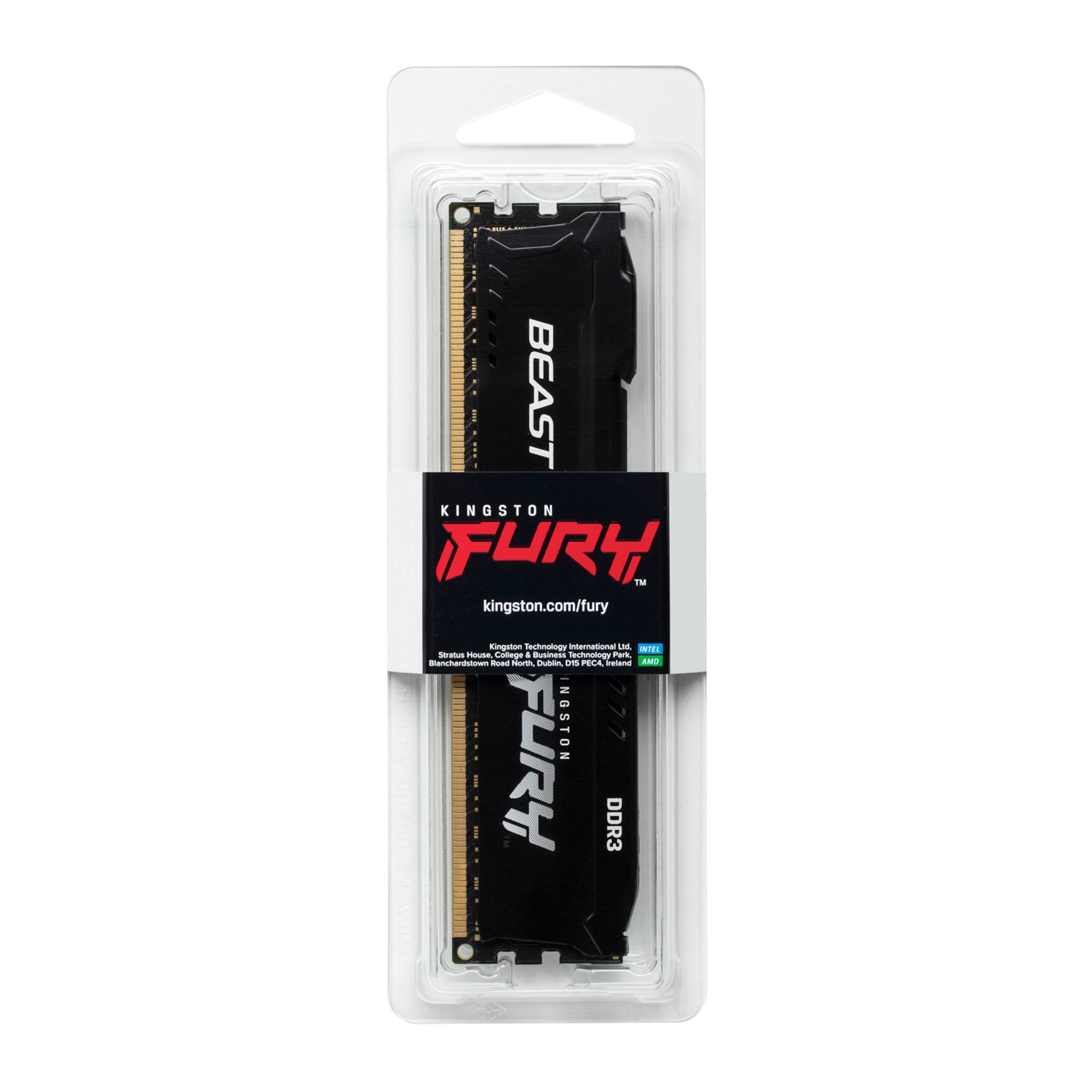 Rca Informatique - image du produit : 4GB DDR3-1866MHZ CL10 DIMM FURYBEASTBLACK