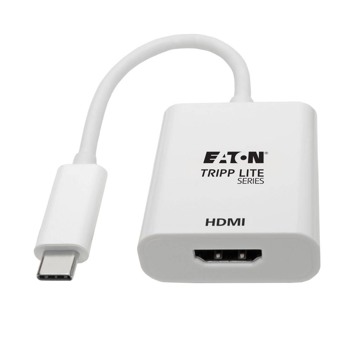 Rca Informatique - image du produit : USB-C TO HDMI ADAPTER (M/F) 4K 60 HZ HDCP 2.2 WHITE