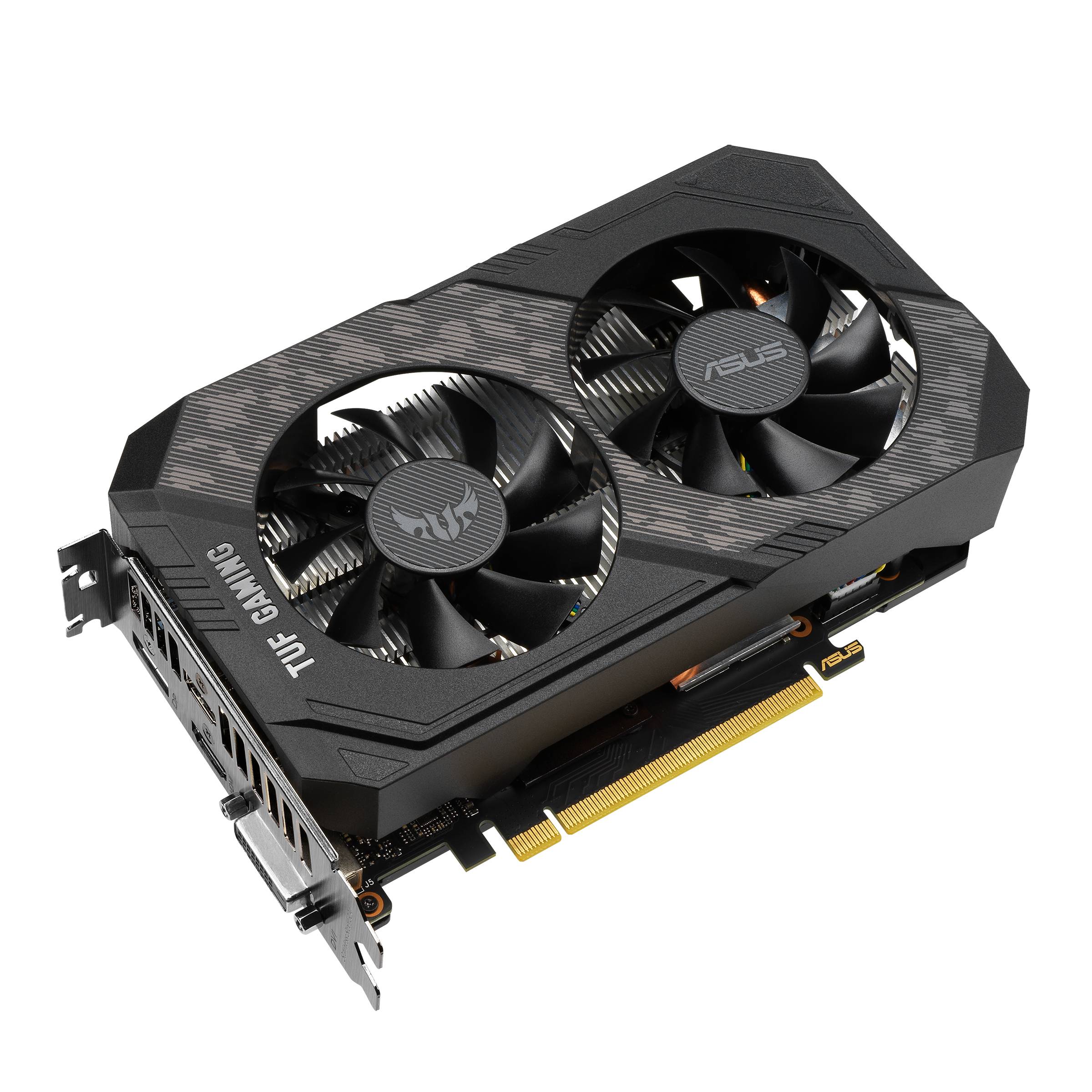 Rca Informatique - image du produit : GF TUF-GTX1660TI-6G-EVO-GAMING DVI HDMIX2 DP 6GB GDDR6