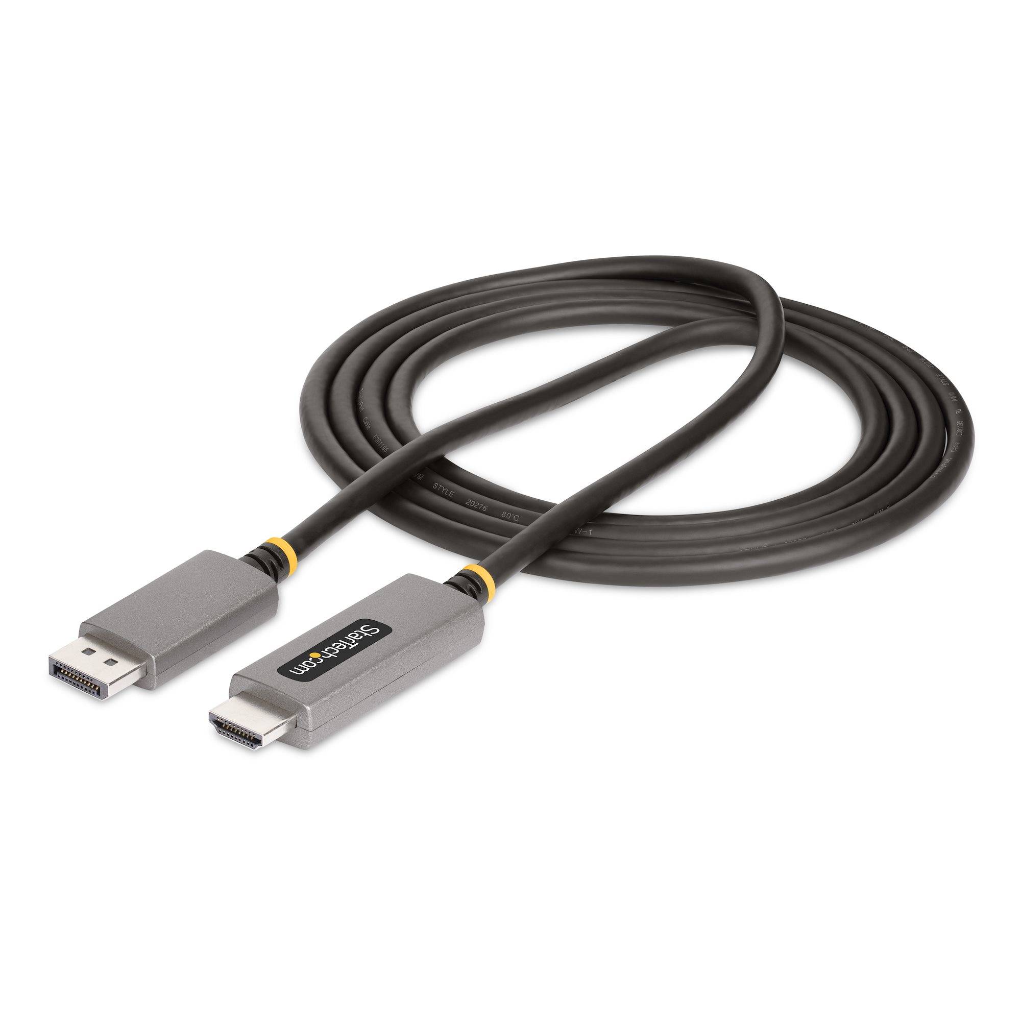 Rca Informatique - image du produit : 2M DISPLAYPORT TO HDMI CABLE - DP TO HDMI ADAPTER/CONVERTER