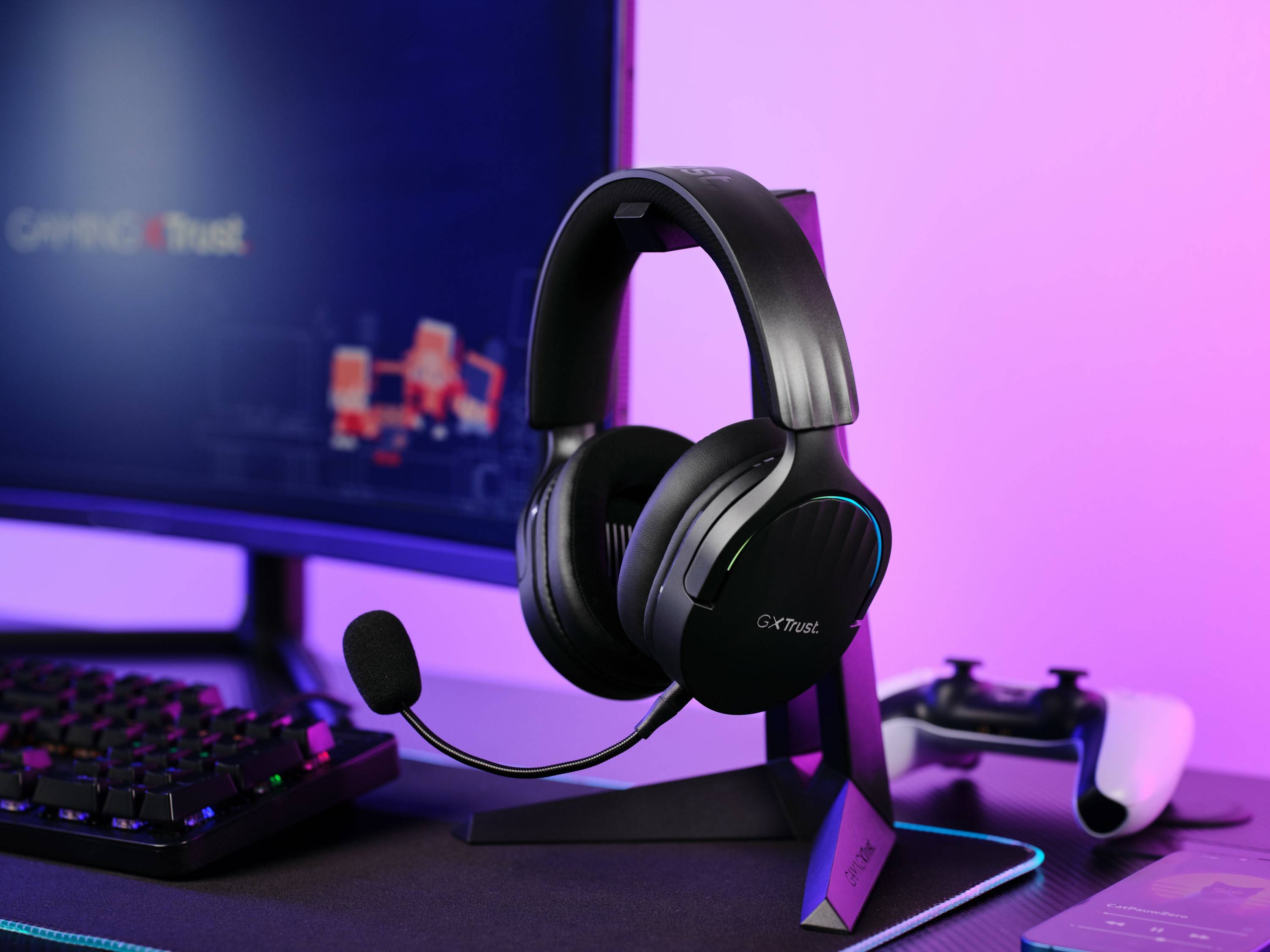 Rca Informatique - image du produit : CASQUE GAMING SANS FIL FAYZO DUAL WIRELESS - BLACK