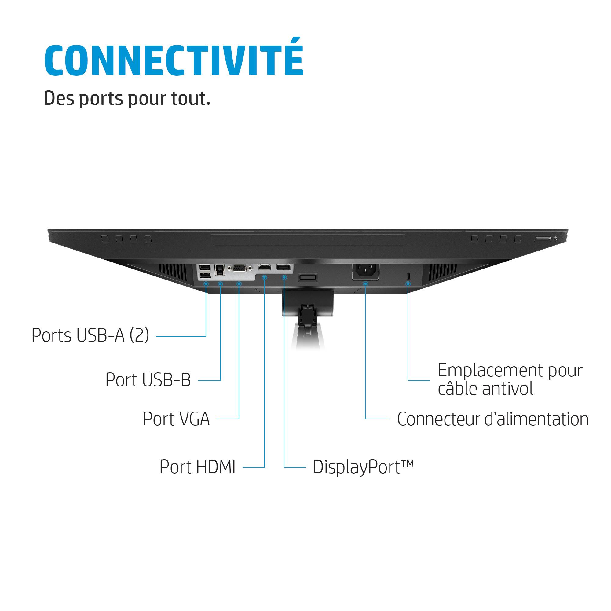 Rca Informatique - image du produit : E24MV G4 24IN 1920X1080 FHD 1000:1 5MS VGA/HDMI/DP/USB