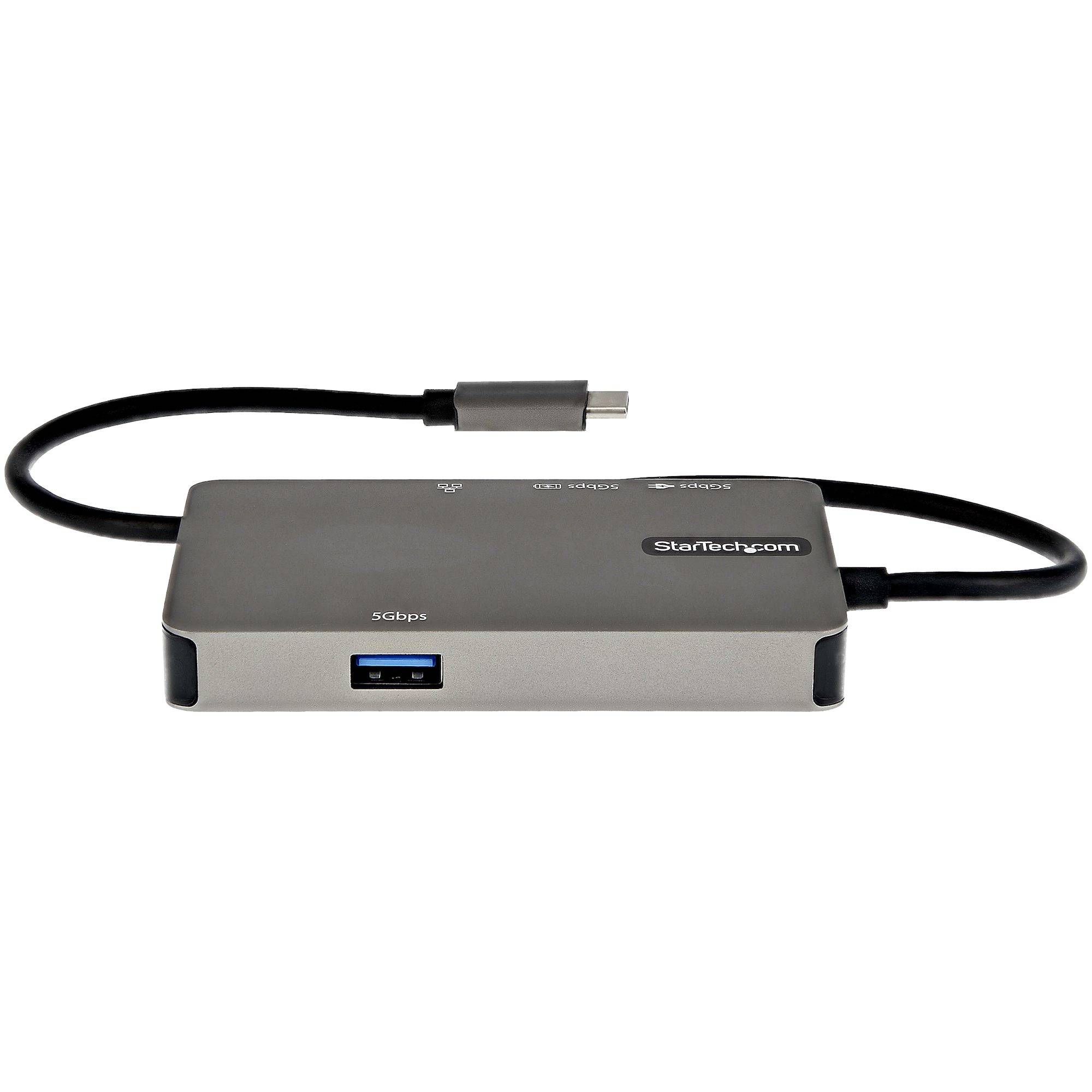 Rca Informatique - image du produit : ADAPTATEUR MULTIPORTS USB-C HDMI/VGA 100W PD 3X USB-A