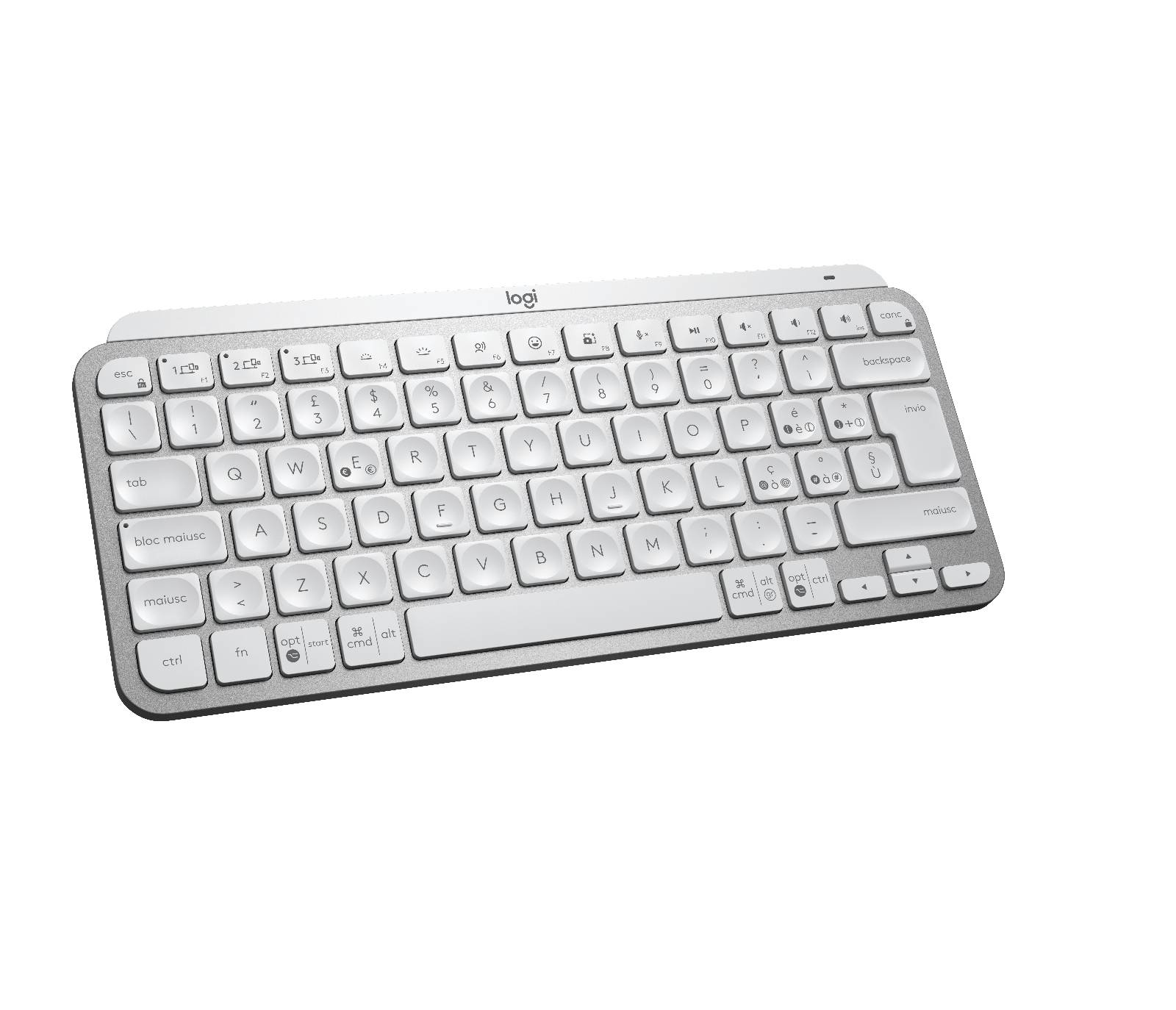 Rca Informatique - image du produit : MXKEYS MINI WRLS ILLUMINATED KB PALE GREY - ITA - MEDITER