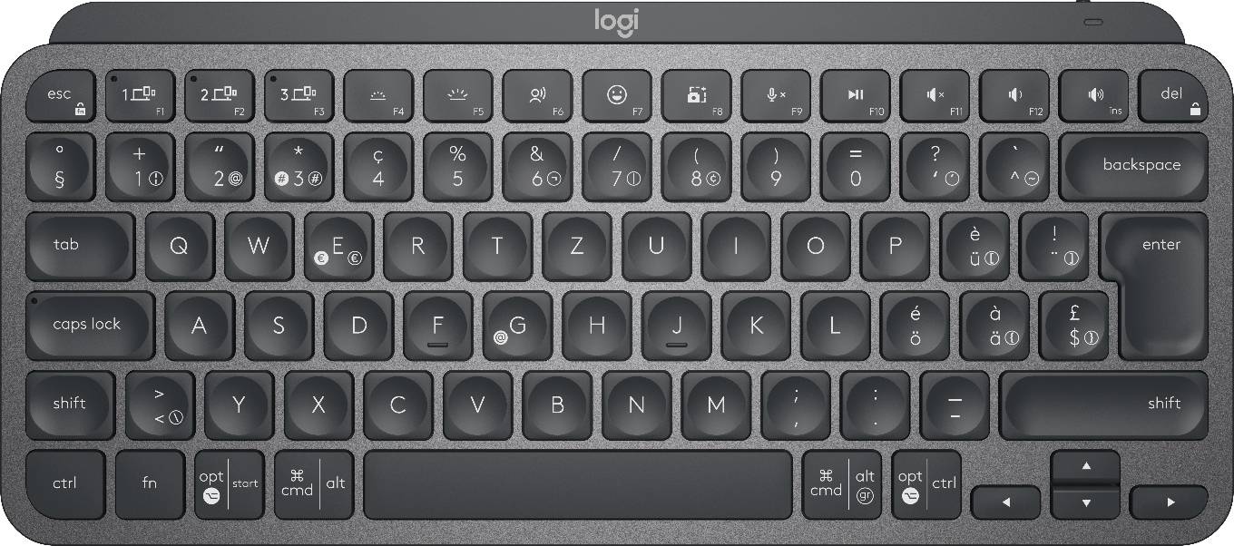 Rca Informatique - image du produit : MXKEYS MINI WRLS ILLUMINATED KB GRAPHITE - CH - CENTRAL