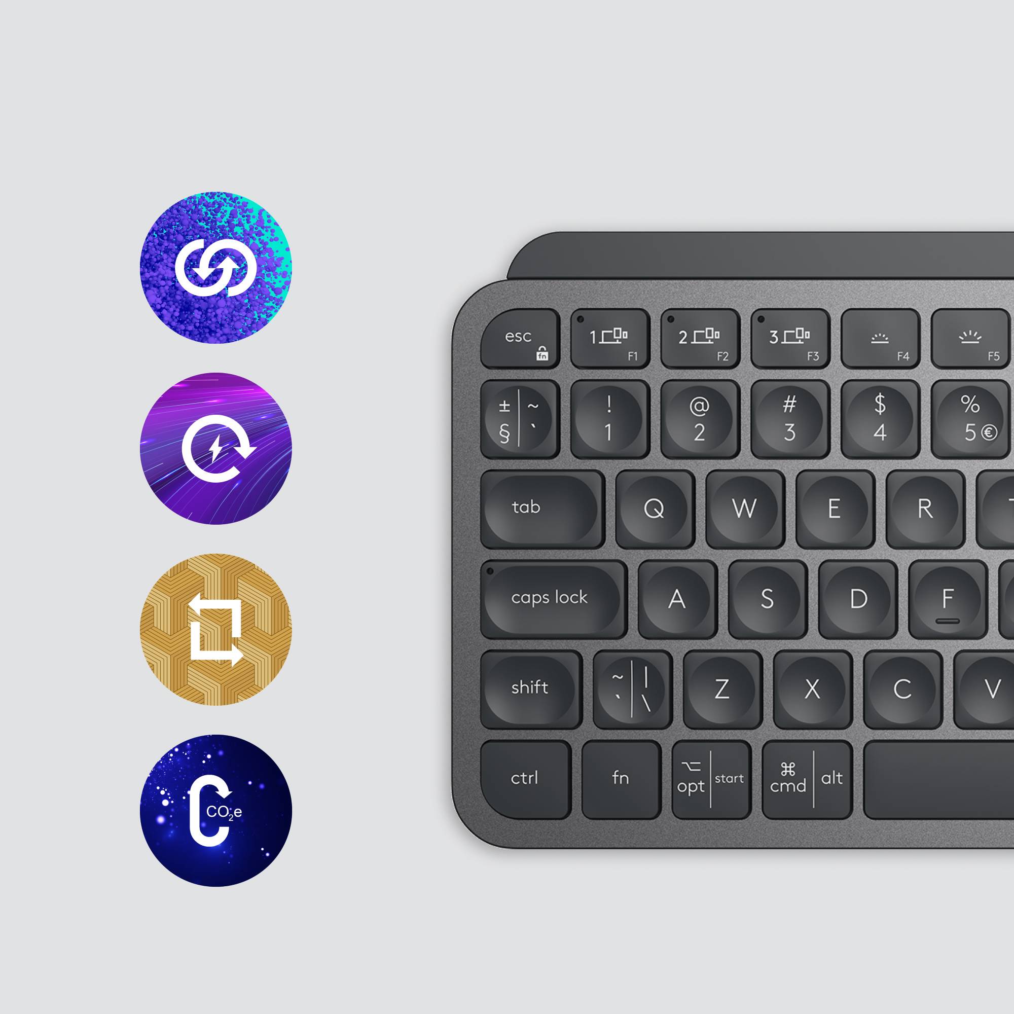 Rca Informatique - image du produit : MXKEYS MINI WRLS ILLUMINATED KB GRAPHITE - UK - INTNL