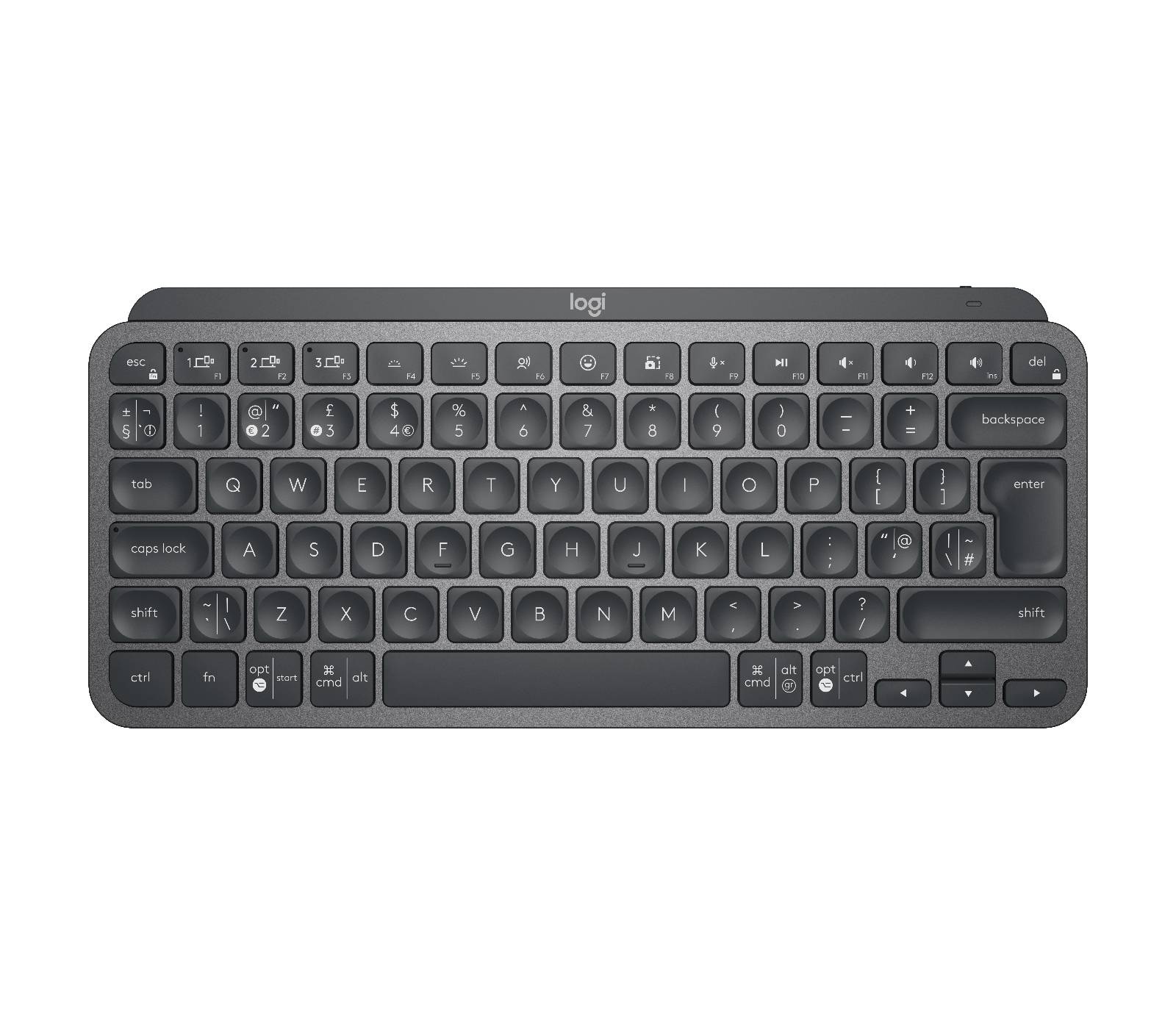 Rca Informatique - Image du produit : MXKEYS MINI WRLS ILLUMINATED KB GRAPHITE - UK - INTNL