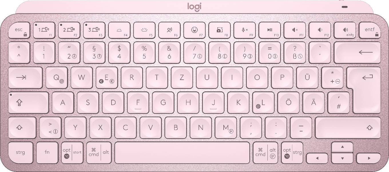 Rca Informatique - image du produit : MXKEYS MINI WRLS ILLUMINATED KB ROSE - DEU - CENTRAL