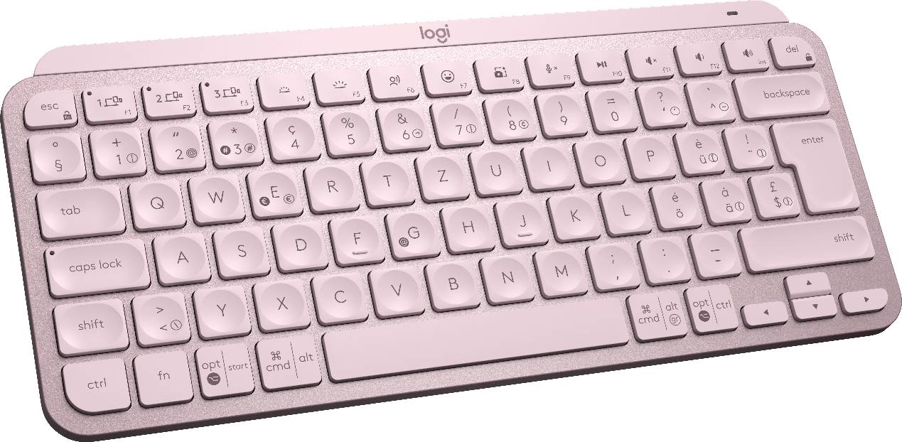 Rca Informatique - image du produit : MXKEYS MINI WRLS ILLUMINATED KB ROSE - CH - CENTRAL