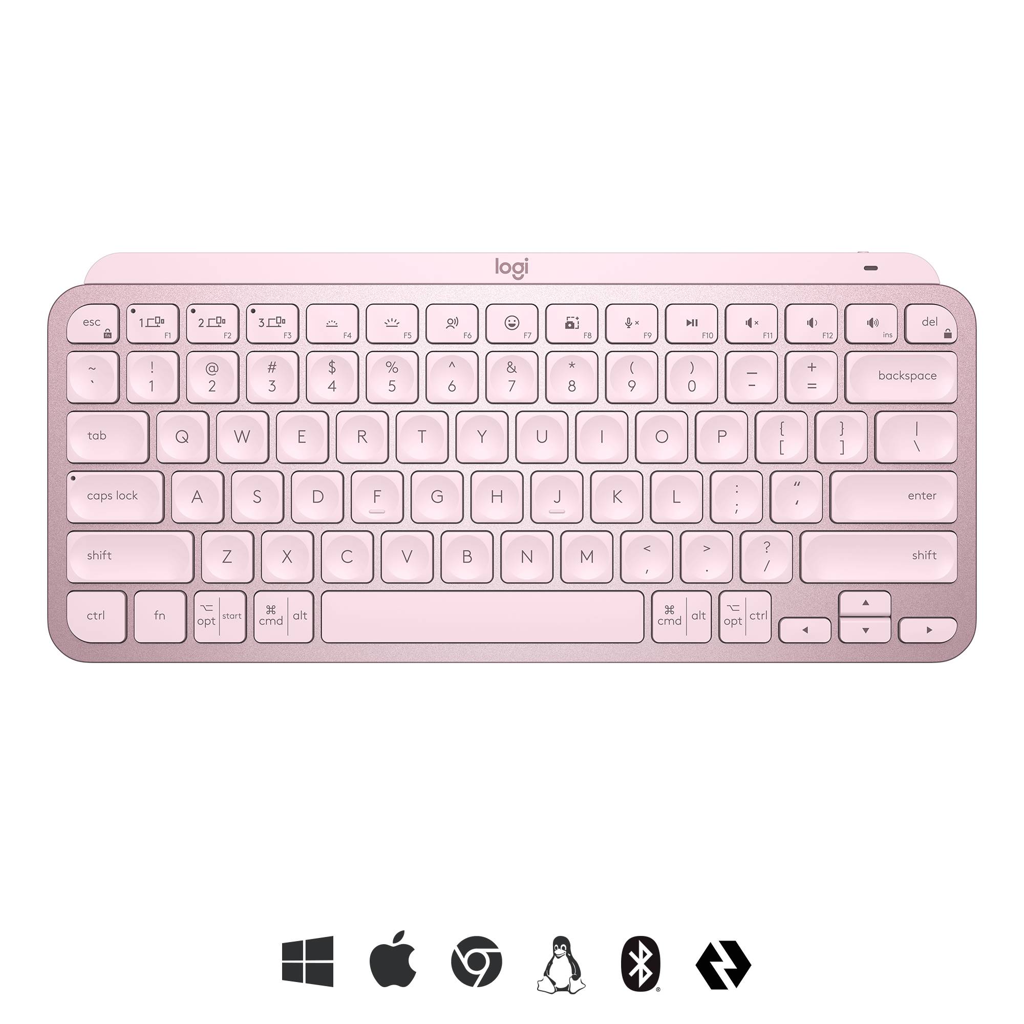 Rca Informatique - image du produit : MXKEYS MINI WRLS ILLUMINATED KB ROSE - US INT.L - INTNL