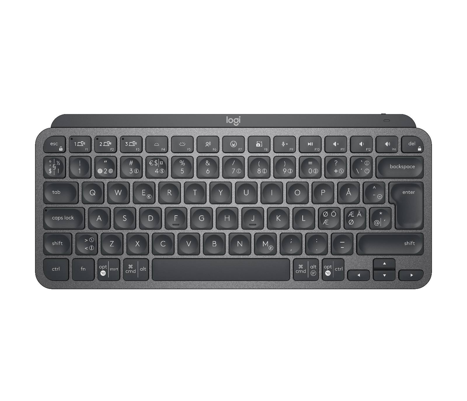 Rca Informatique - Image du produit : MXKEYS MINI WRLS ILLUMINATED KB GRAPHITE - PAN - NORDIC