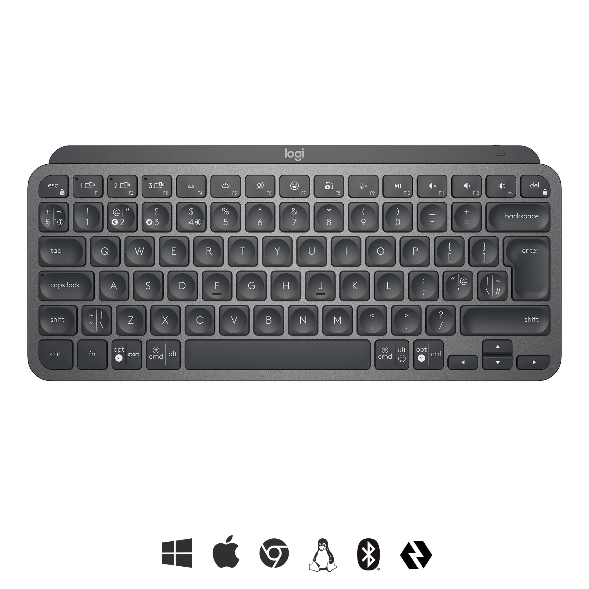 Rca Informatique - image du produit : MXKEYS MINI WRLS ILLUMINATED KB GRAPHITE - US INT.L - INTNL