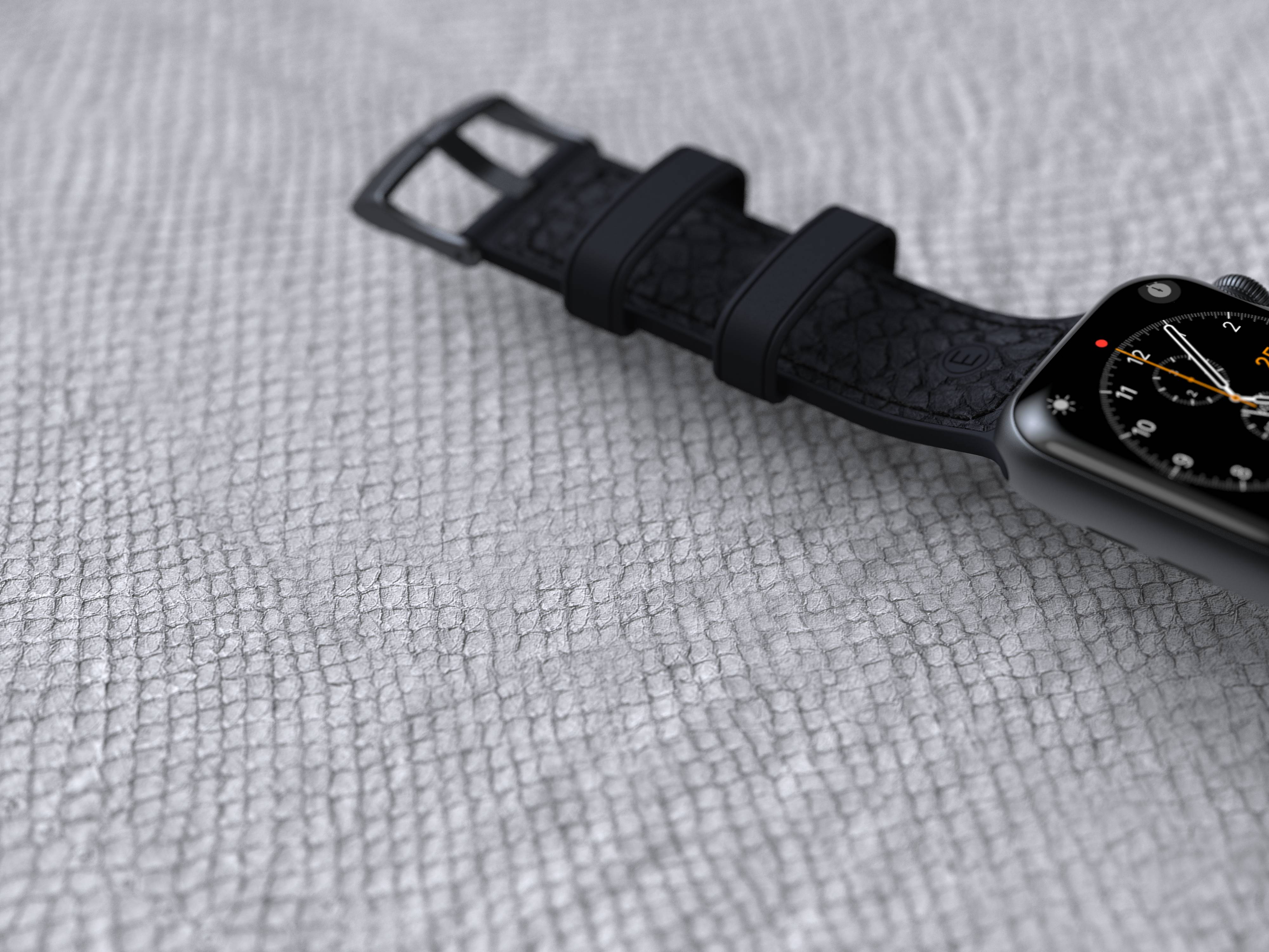 Rca Informatique - image du produit : APPLE WATCH STRAP 40/41MM NJORD - SALMON LEATHER GREY