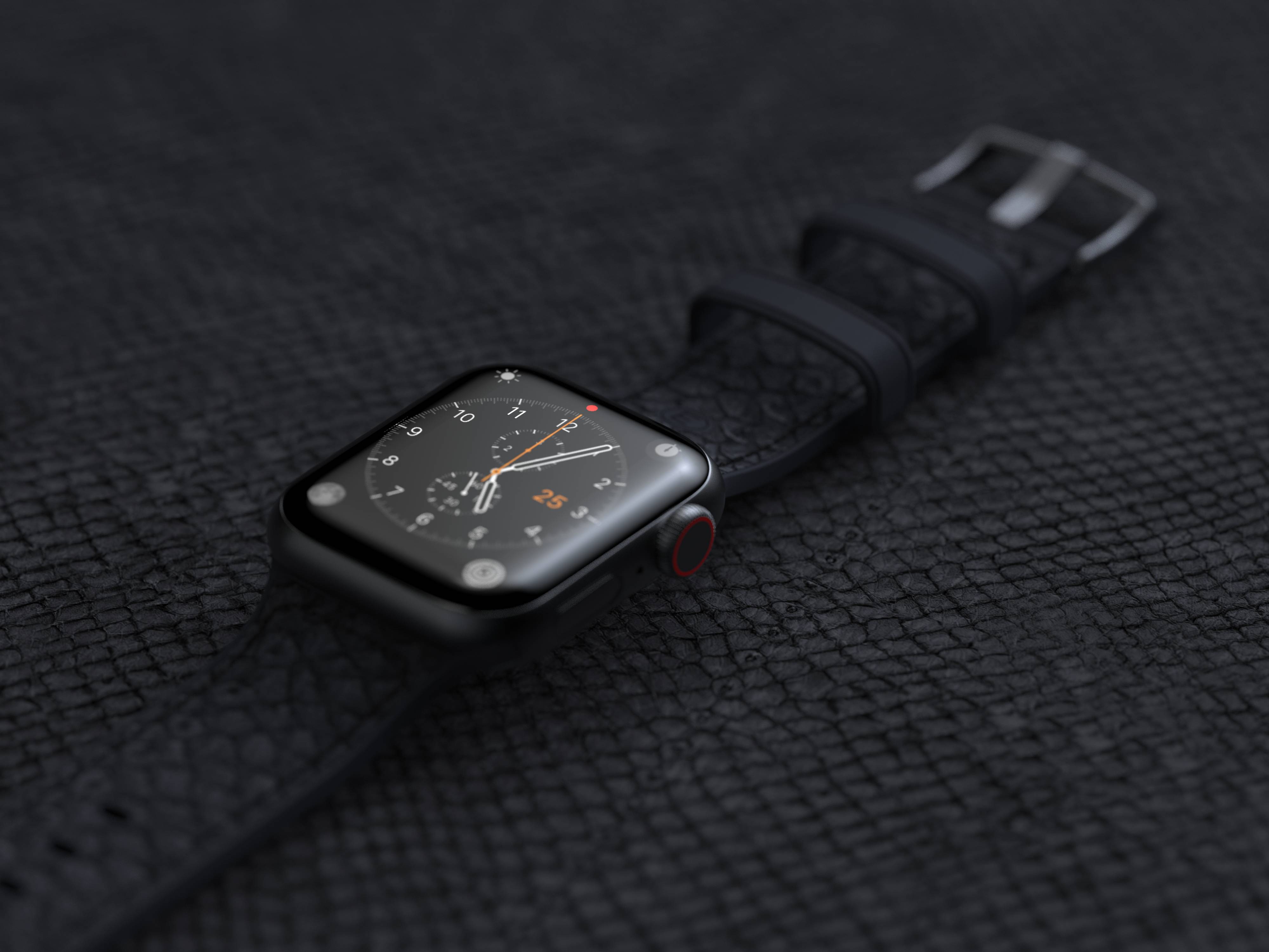 Rca Informatique - image du produit : APPLE WATCH STRAP 40/41MM NJORD - SALMON LEATHER GREY