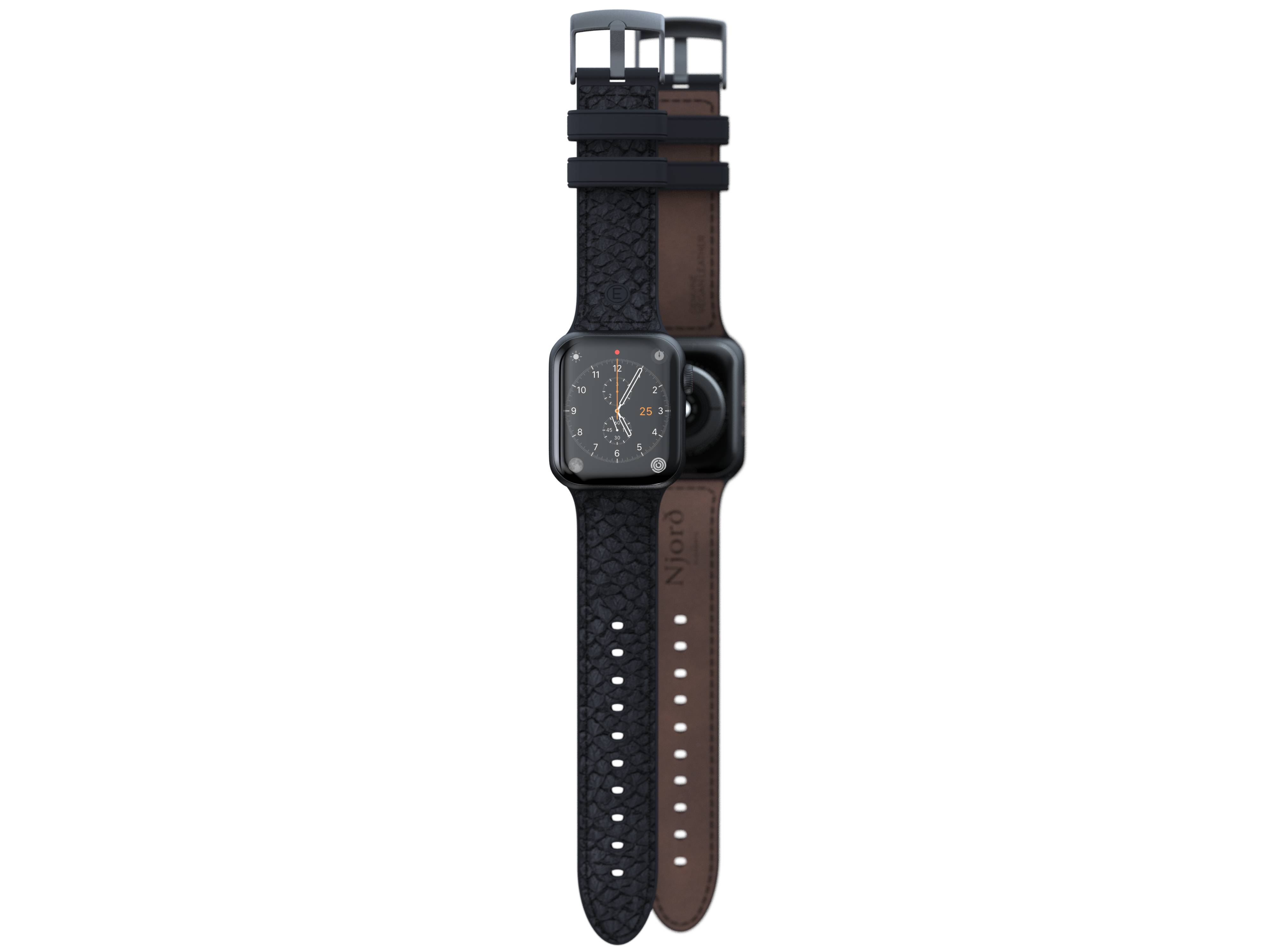 Rca Informatique - image du produit : APPLE WATCH STRAP 40/41MM NJORD - SALMON LEATHER GREY