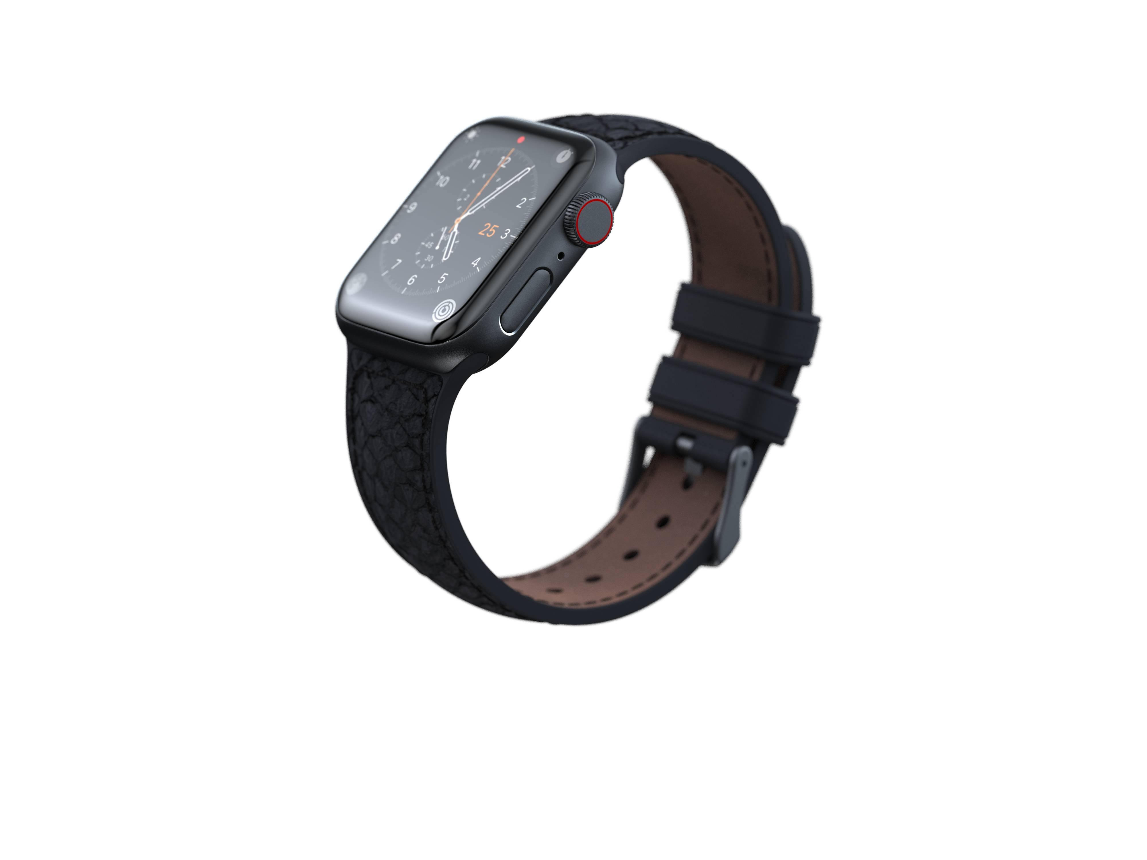 Rca Informatique - image du produit : APPLE WATCH STRAP 40/41MM NJORD - SALMON LEATHER GREY