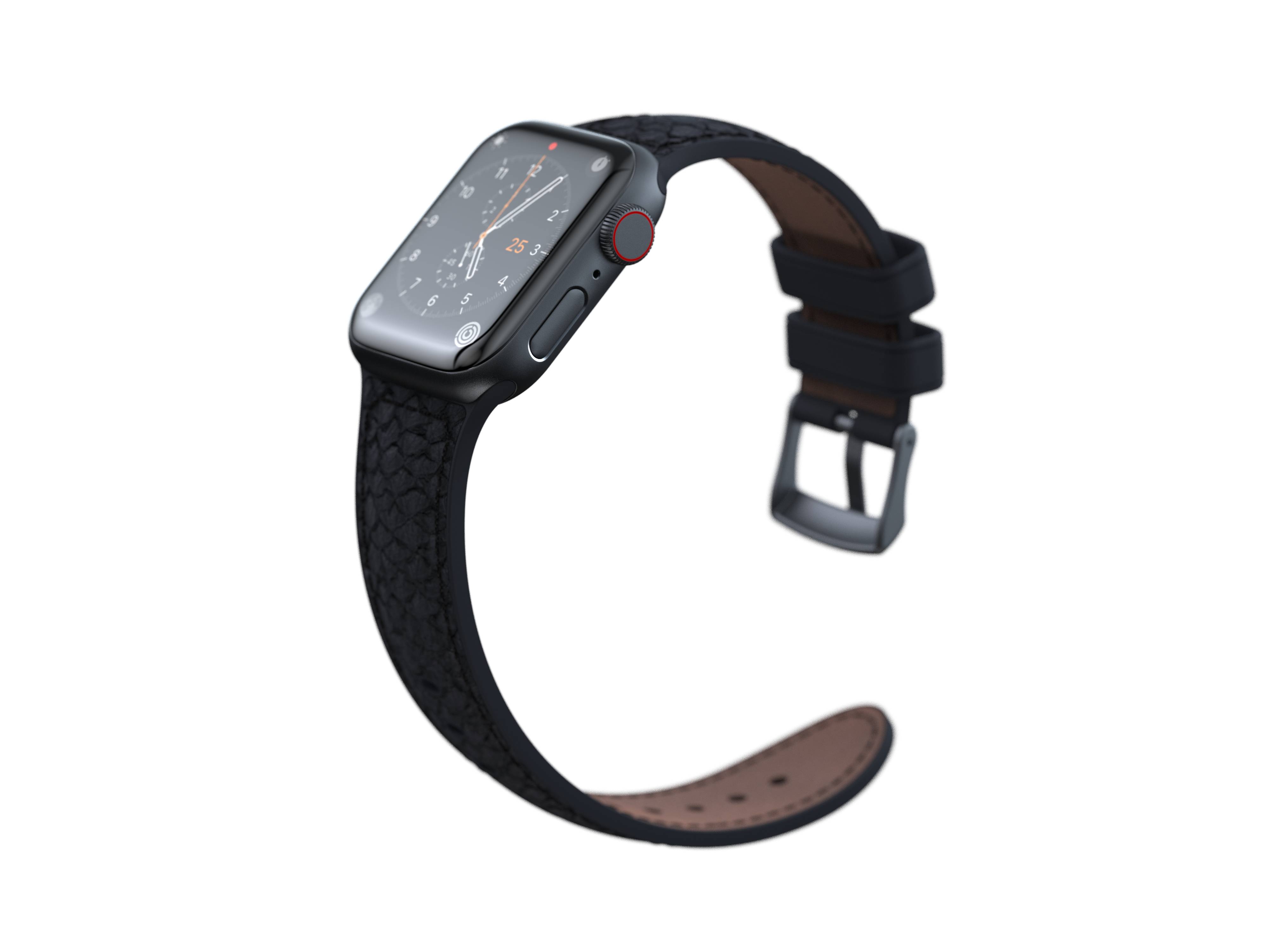 Rca Informatique - image du produit : APPLE WATCH STRAP 40/41MM NJORD - SALMON LEATHER GREY