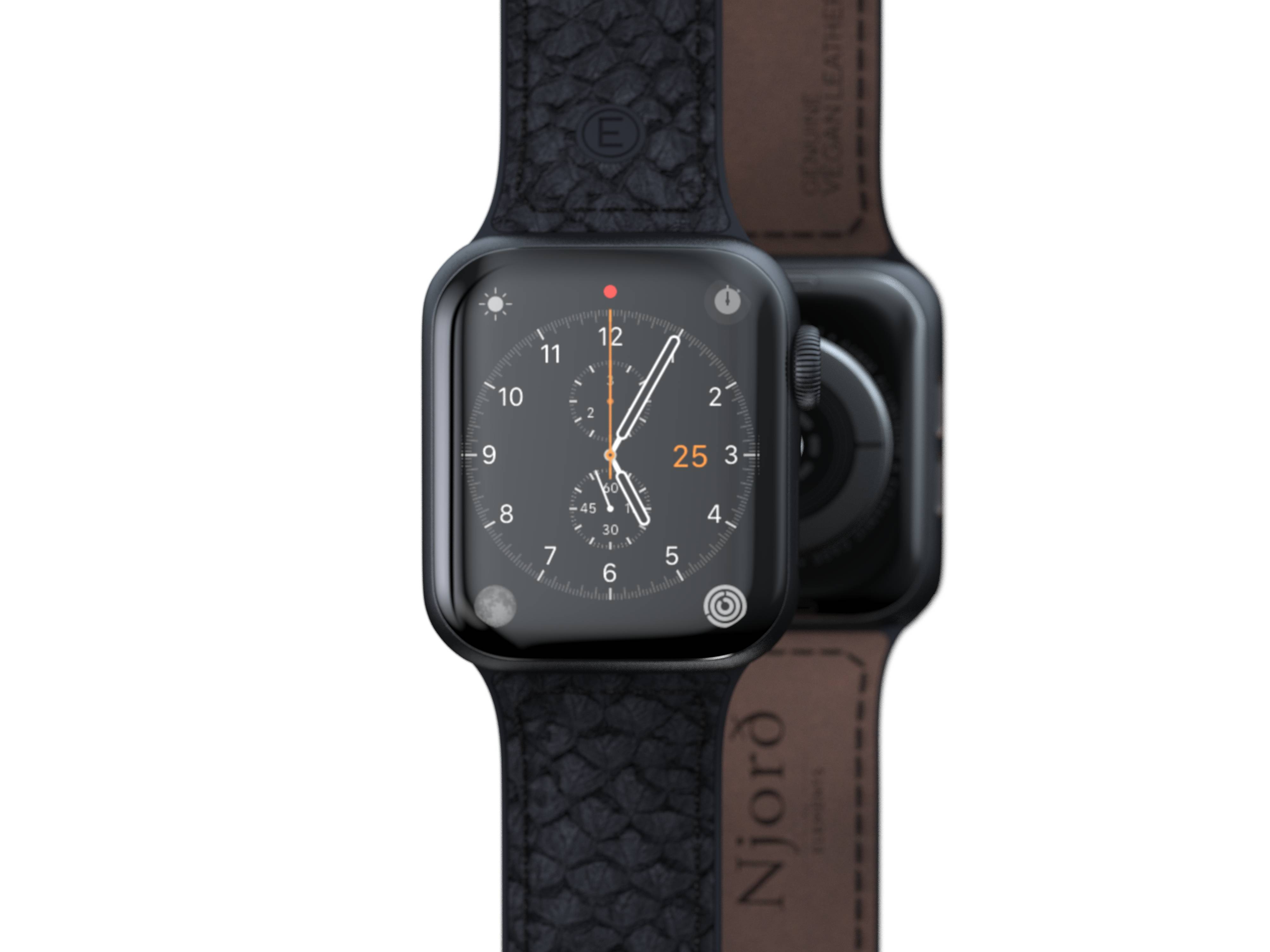 Rca Informatique - image du produit : APPLE WATCH STRAP 40/41MM NJORD - SALMON LEATHER GREY