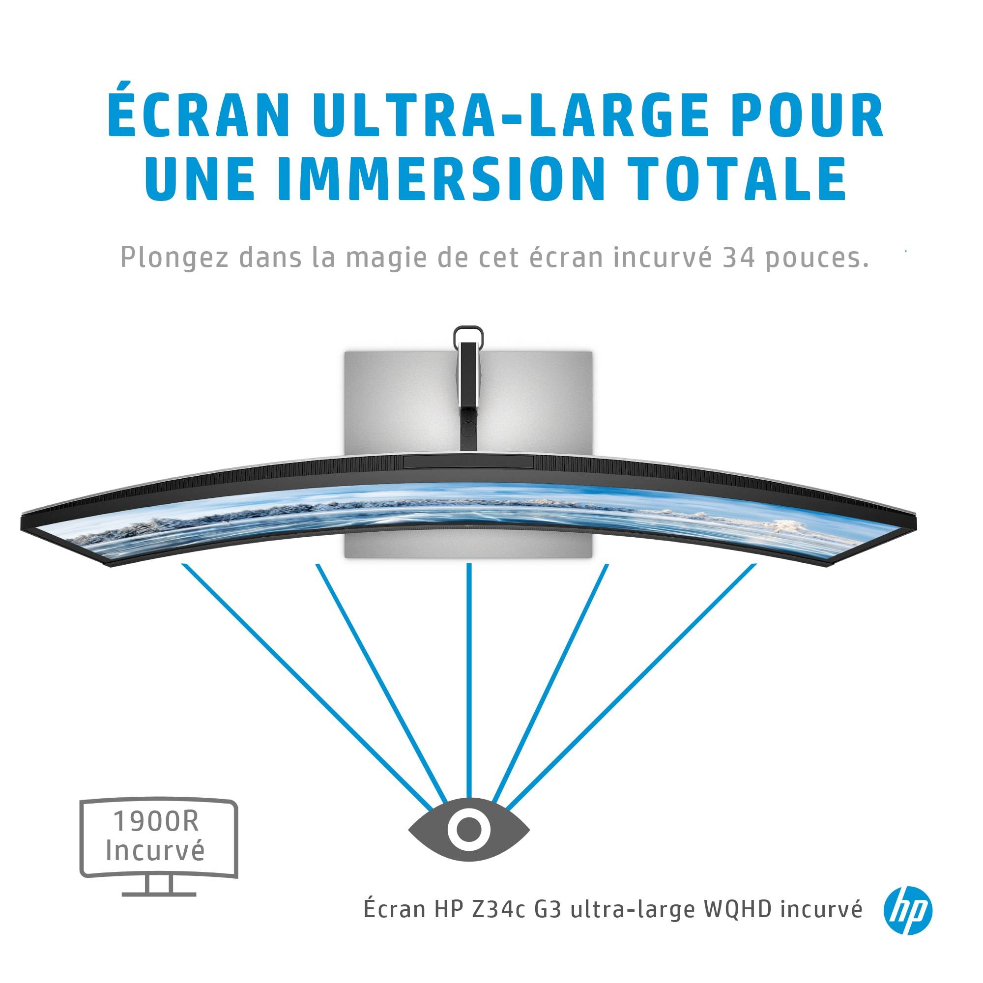 Rca Informatique - image du produit : HP Z34C G3 CURVED WQHD DISPLAY EUROPE - ENGLISH LOCALIZATION