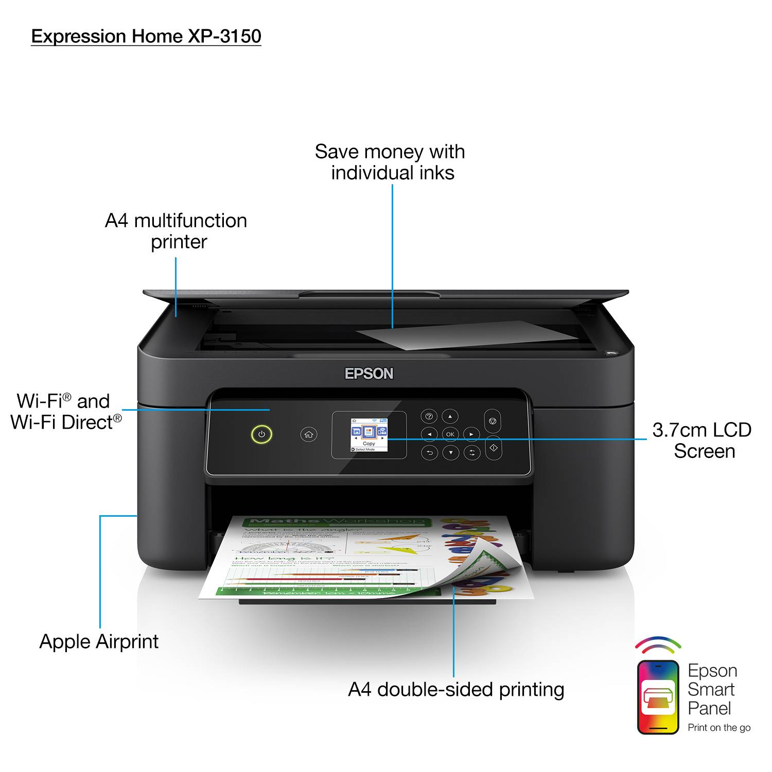 Rca Informatique - image du produit : EXPRESSION H XP-3150 33/15PPM 5760 X 1440 DPI PRNT/CPY/SCN